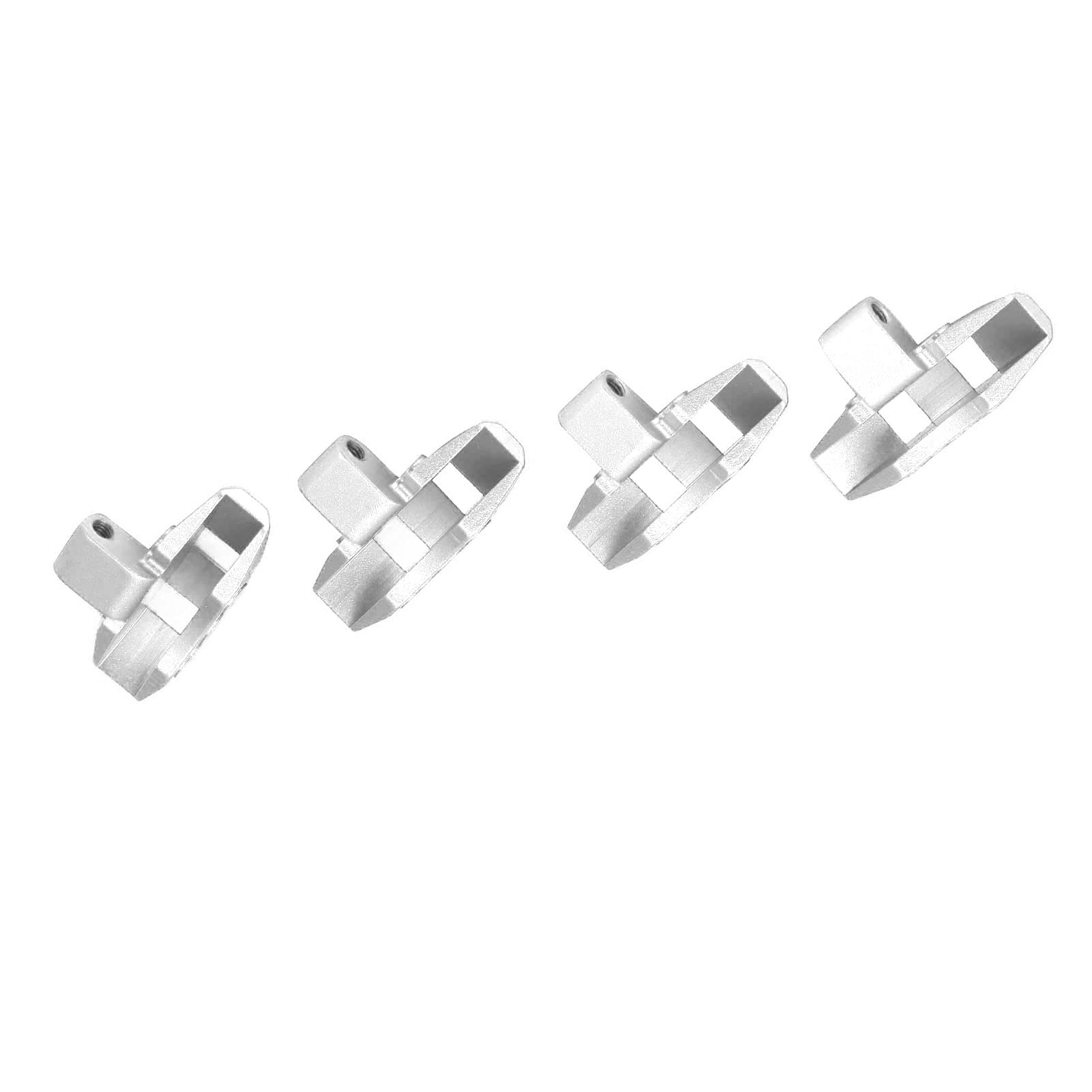 Dilwe 4PCS Aluminum Alloy RC Brake Calipers - Front/Rear Scale Replica Upgrade Parts for 1/7 UDR RC Cars (Silver) | High-Performance Replacement for Off-Road Racing & Crawler Scenes