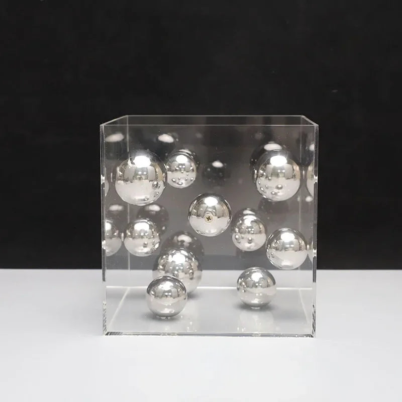 Modern Dot Art Cube - 3D Geometric Puzzle for Stress Relief & Home Decor | Perfect for Office, Living Room & Gifts