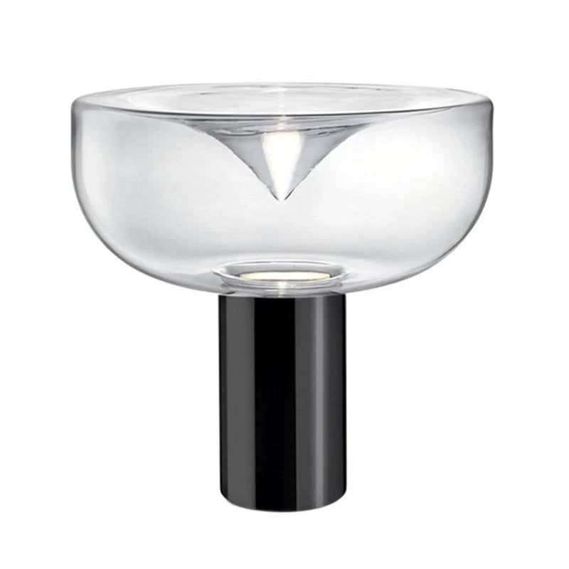 Clear Glass Swirl Lamp - Decorative Mood Lighting for Home, Office & Meditation - Perfect for Relaxation, Yoga & Aromatherapy