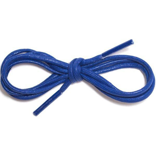 Royal Blue Waxed Cotton Dress Shoelaces - 12 Pair Pack (1/8