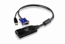 ATEN Technologies KA7570 USB/VGA KVM Switch Adapter Cable - 2-Port CPU Module for Dual Monitor Setup - Perfect for Home Office, IT Management & Server Control