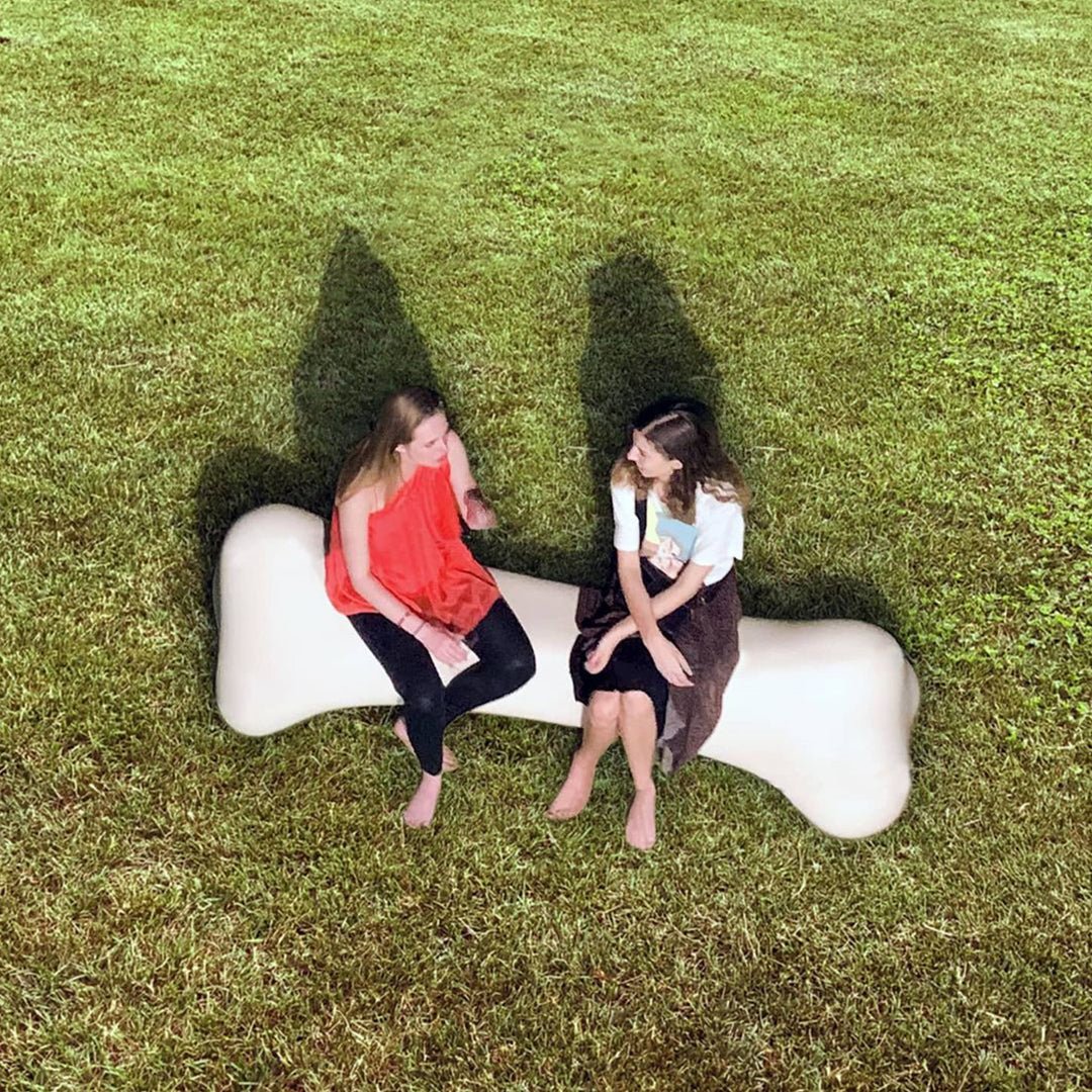 Qeeboo Bonos Indoor Outdoor Bench - Modern Stylish Seating for Patio, Garden, Living Room & Entryway