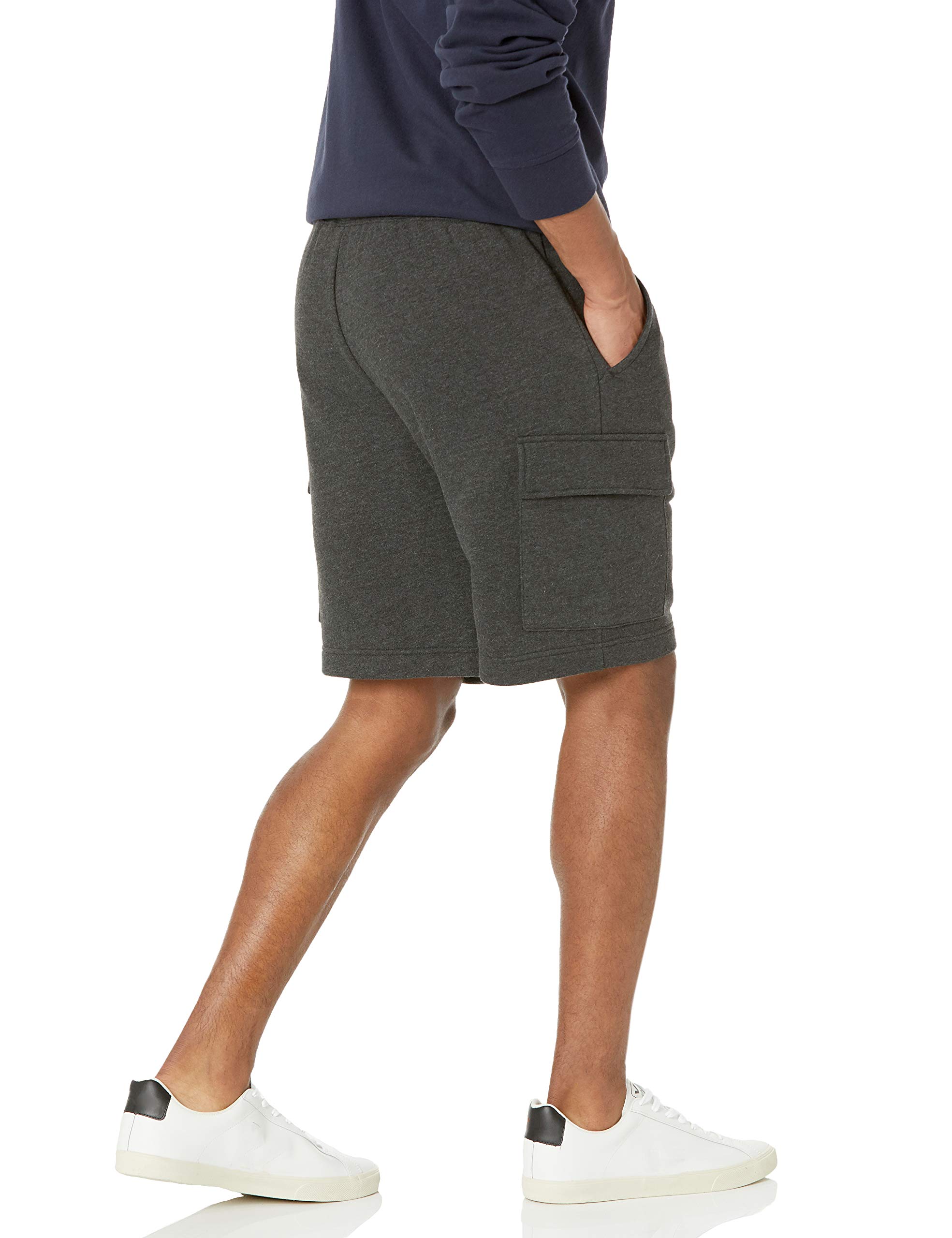 Amazon Essentials Men's Fleece Cargo Shorts - Comfortable Stretch Fit with Multiple Pockets | Perfect for Hiking, Travel & Casual Wear