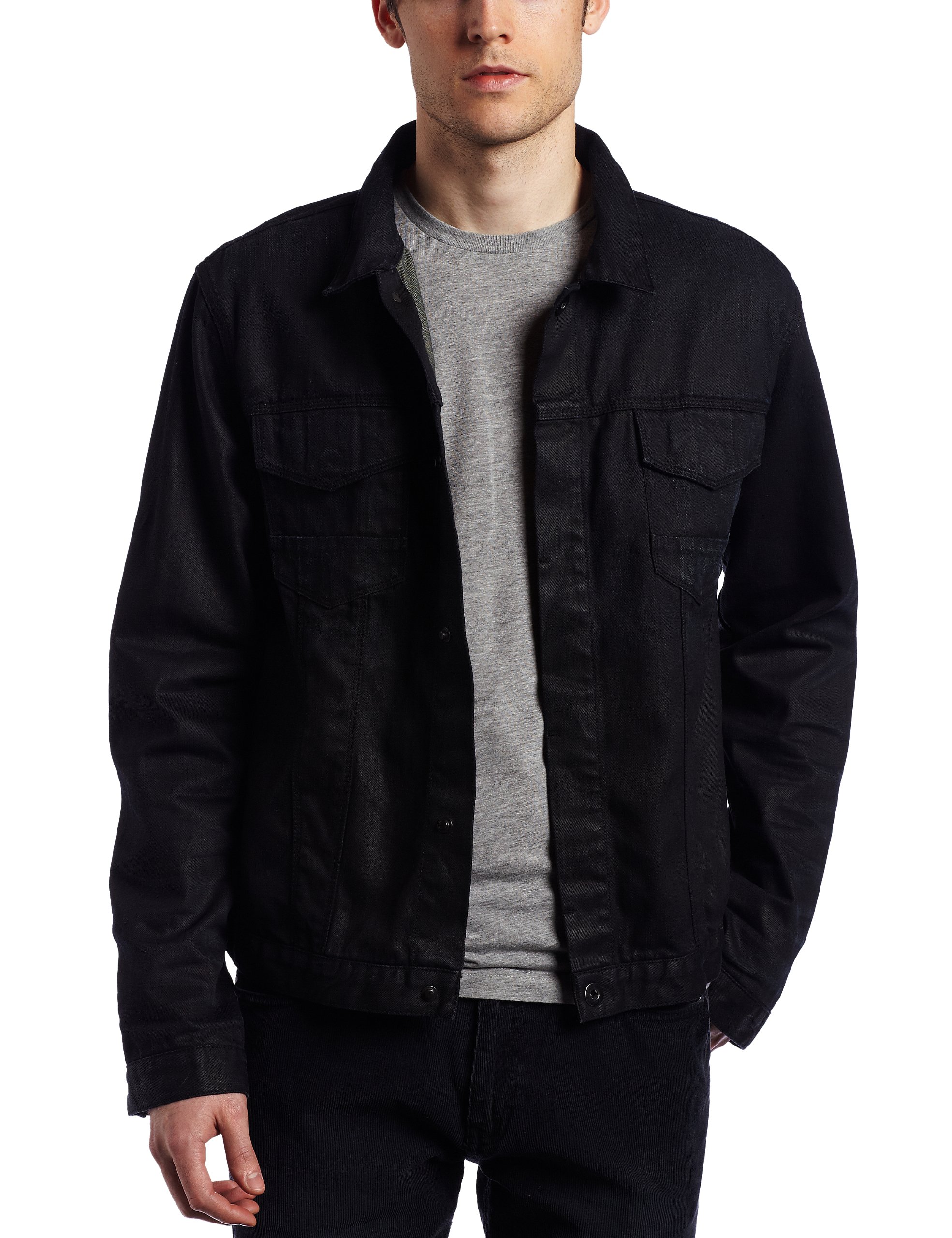 7 For All Mankind Men's Moto Jean Jacket with Zip Gussets - Stylish Denim Biker Jacket for Men - Perfect for Casual Outings, Motorcycle Rides & Streetwear Fashion