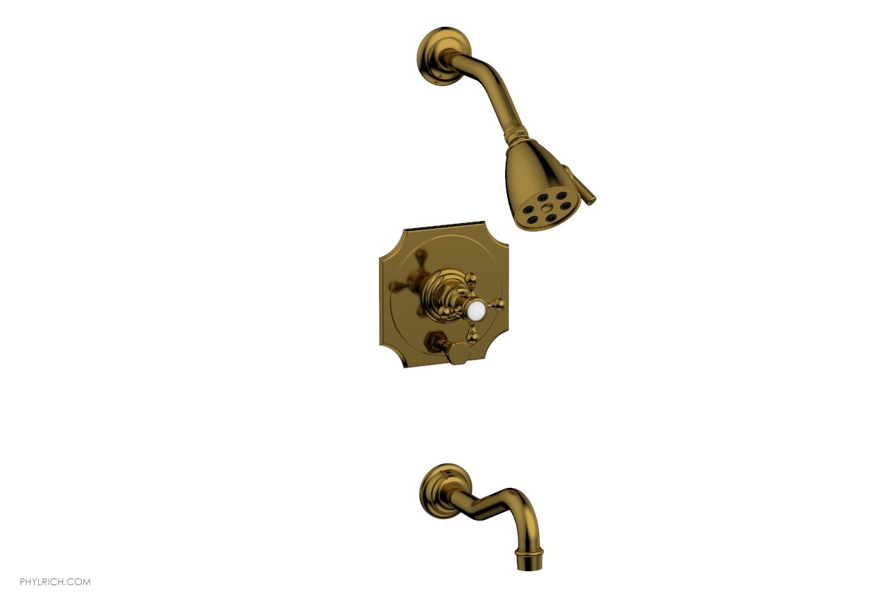 HENRI Pressure Balance Tub and Shower Set 161 29 - Chrome Finish for Bathroom & Shower Installation | Perfect for Modern Home Renovation