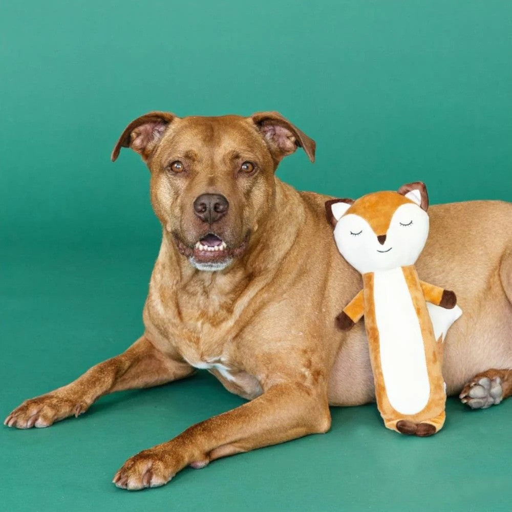 Adorable Fox Plush Dog Toy for Kids - Soft & Cuddly Stuffed Animal Gift for Boys & Girls - Perfect for Cuddling, Nursery Decor, and Playtime Fun
