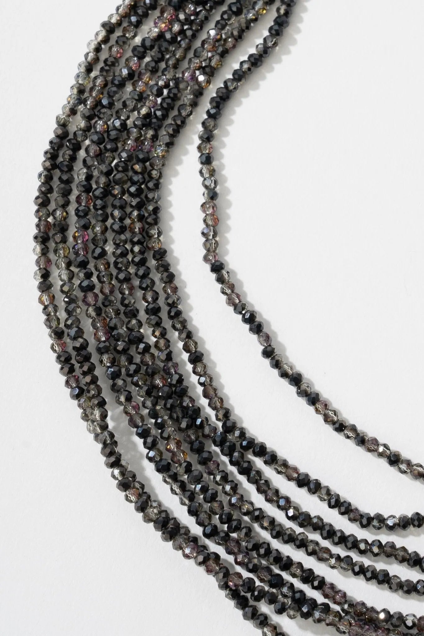Elegant Multi Strand Beaded Crystal Necklace for Women - Perfect for Weddings, Parties & Special Occasions