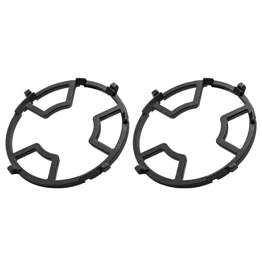 SOLUSTRE 2-Pack Universal Gas Stove Bracket - Heavy Duty Stainless Steel Wok Ring & Pot Stand for Gas Range Cooktop - Compatible with Cast Iron Pans & Cookware - Perfect for Stir-Frying, Steaming & Outdoor Camping Cooking