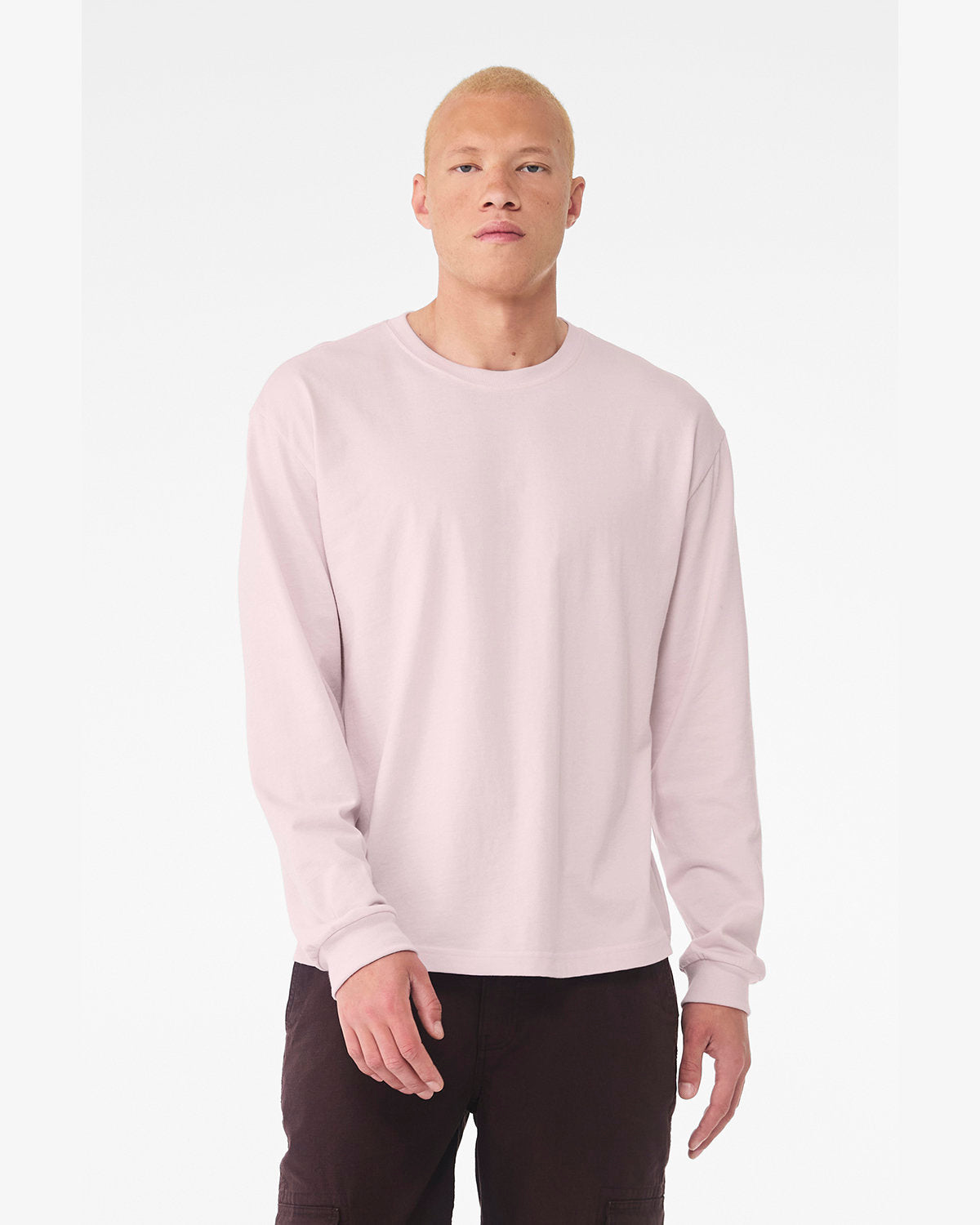 Bella + Canvas 3511 Unisex 6oz Heavyweight Long Sleeve T-Shirt | Premium Cotton Crewneck Tee for Men & Women | Perfect for Casual Wear, Layering & Work Uniforms