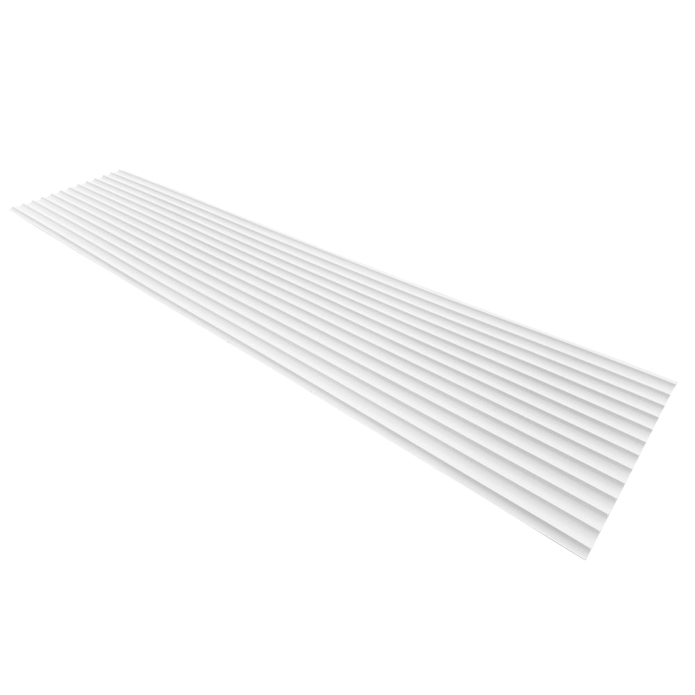 WOODFLEX White Primed Flexible Wave 46 Molding - 2700mm x 600mm - Perfect for Crown Molding & Interior Decoration