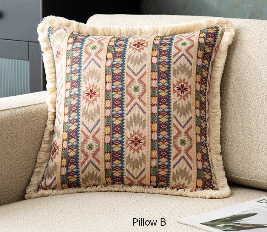 Extra Large Modern Geometric Throw Pillows - Bohemian Decorative Cushions for Sofa, Bed & Living Room - Soft Accent Pillows for Home Decor, Perfect for Cozy Reading Nooks and Stylish Lounge Areas