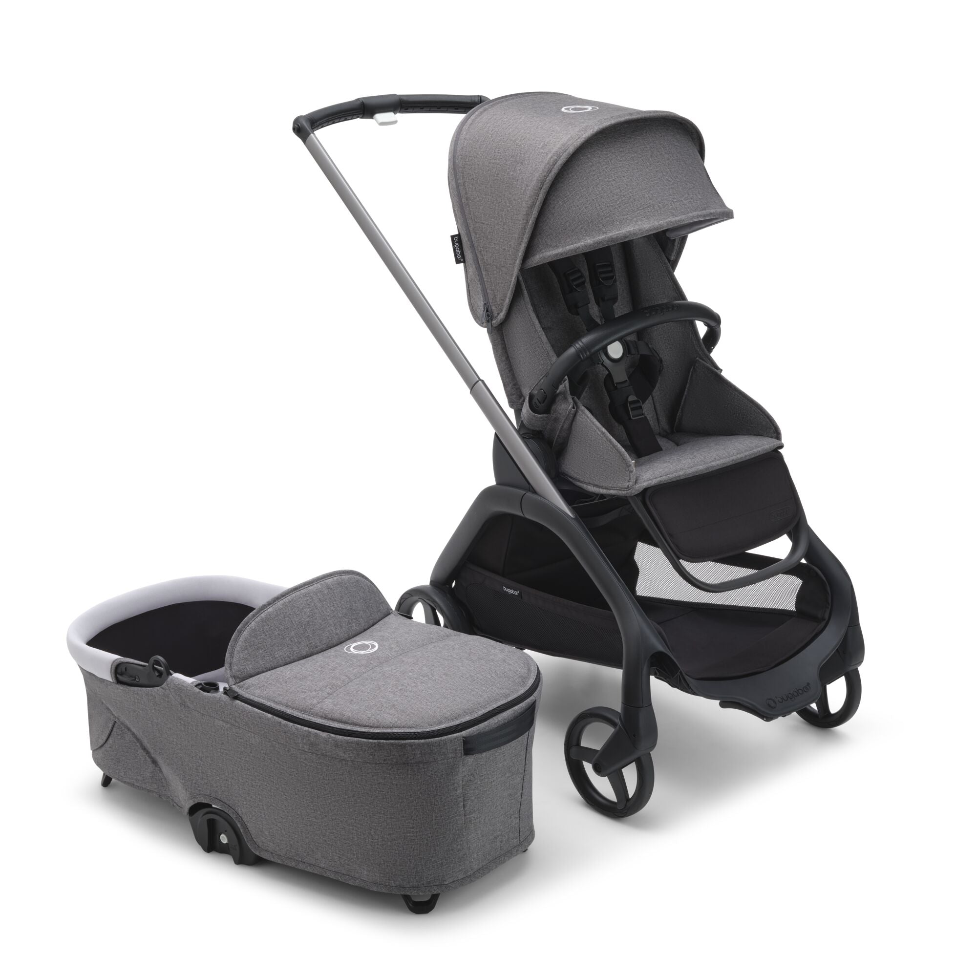Bugaboo Dragonfly Complete Stroller with Seat & Bassinet - Lightweight Travel System for Newborns & Toddlers - Perfect for City Walks, Shopping & Air Travel