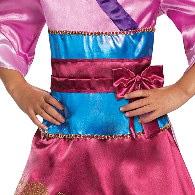 Mulan Classic 14039M 3T 4T Girls' Costume Dress - Disney Princess Outfit for Halloween, Cosplay, Birthday Parties & Dress-Up Play
