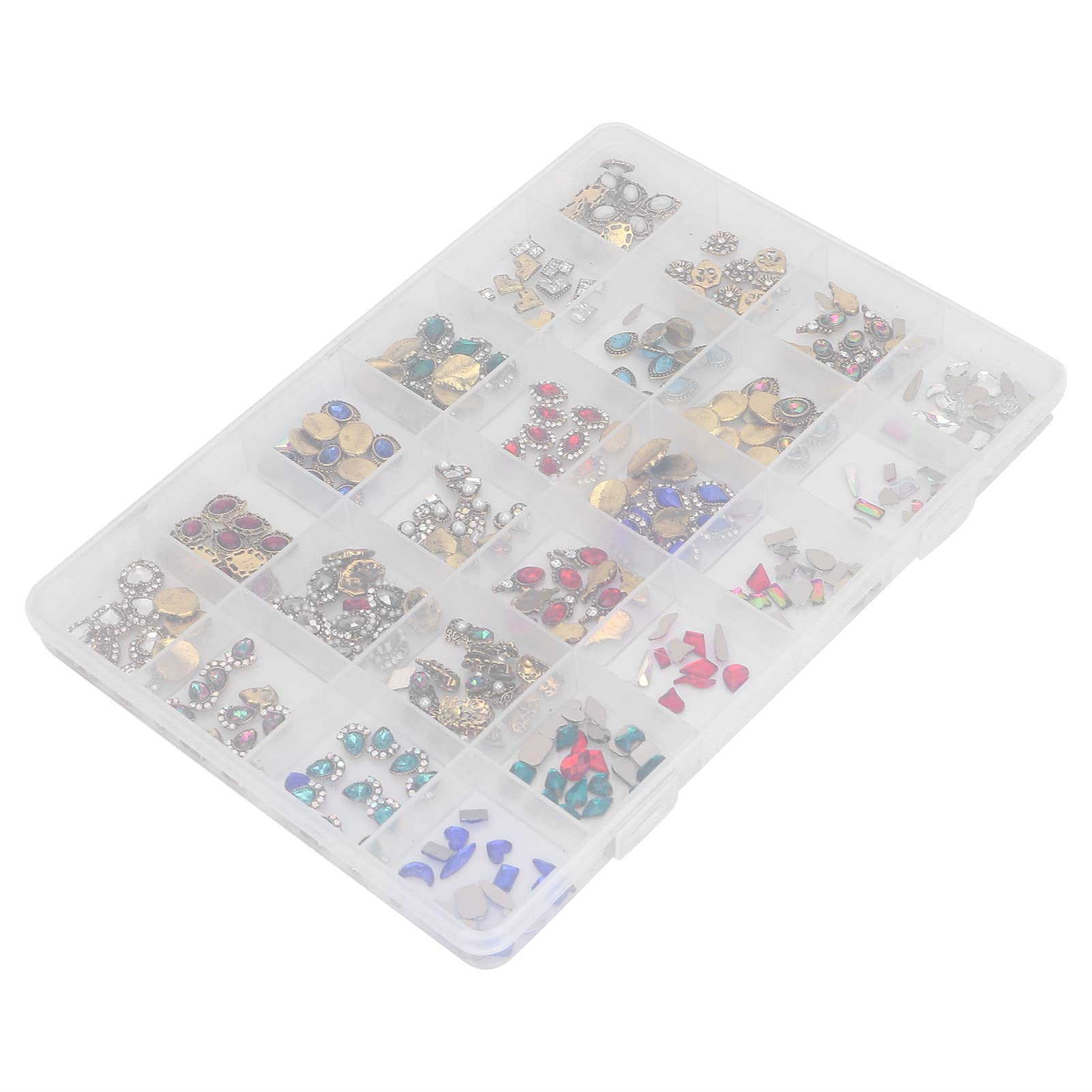 Vomeko Nail Rhinestones Set - 5000+ Gems for Nail Art, Embellishments & Nail Jewelry Accessories | Perfect for DIY Manicures, Salon Nail Designs & Party Glam Looks