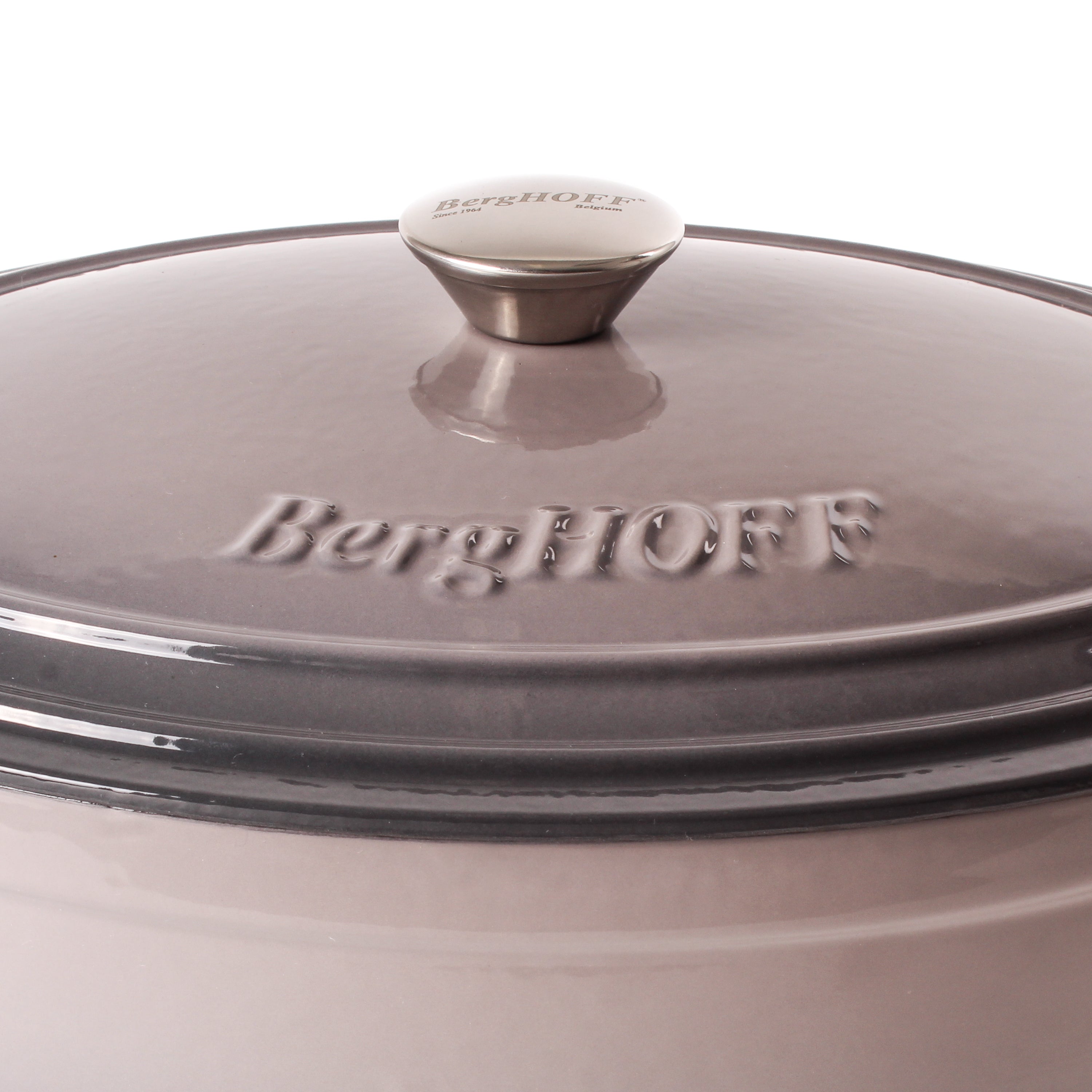 BergHOFF Neo Cast Iron 8-Quart Oval Dutch Oven with Lid - 13 Inch Enameled Cookware for Braising, Roasting & Baking - Perfect for Soups, Stews, Bread & Oyster Dishes