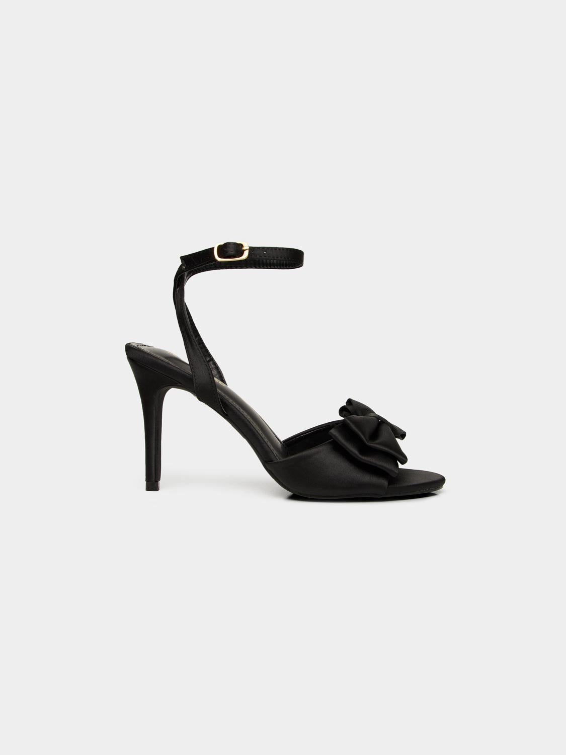 Elegant Satin High Heel Sandals with Bow - Women's Dressy Evening Shoes for Weddings, Parties & Special Occasions
