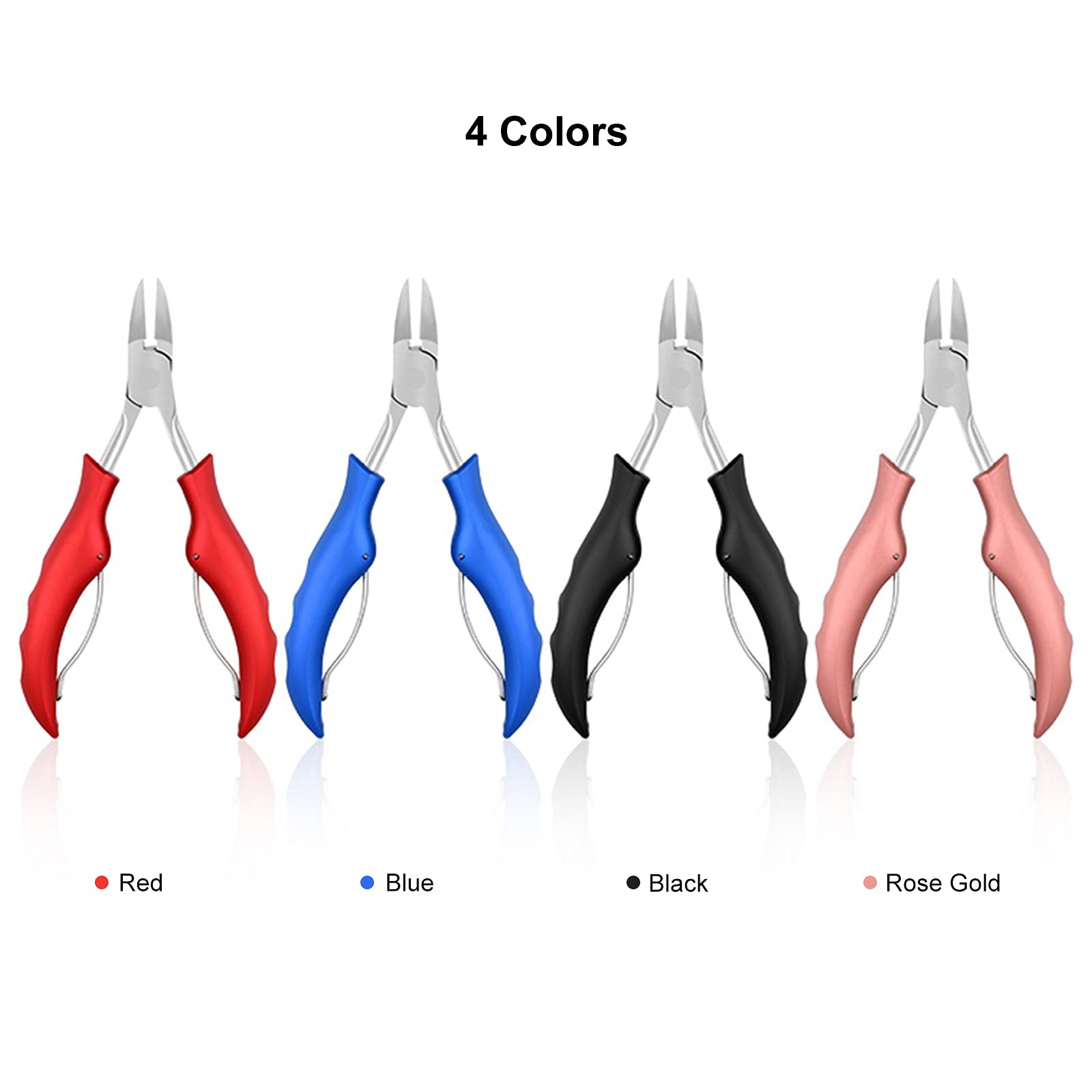 Ubersweet® Professional Toenail Clippers for Ingrown & Thick Toenails - Multi-Functional Foldable Nail Care Kit with Trimmer, Cleaner & File - Perfect for Home, Travel & Pedicure Care