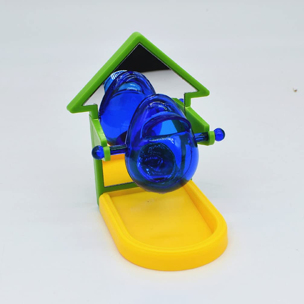 Premium Plastic Parrot Food Feeder & Dispenser - Adjustable Bird Food Bowl for Parakeets, Conures, Cockatiels | Interactive Training Toy for Bird Intelligence | Cage Mountable Feeding Cup (Random Color) - Perfect for Aviary, Home Cage & Training Sessions