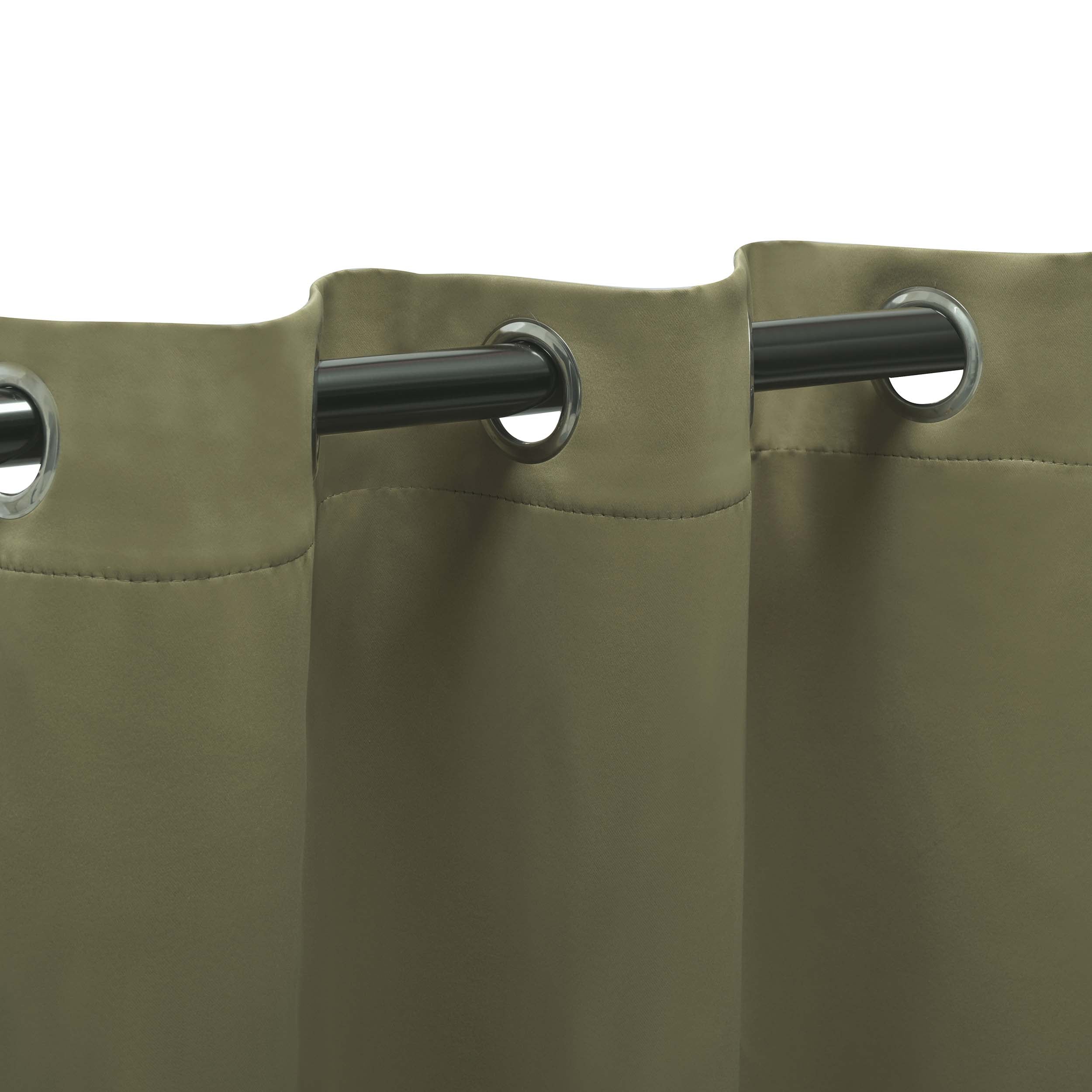 Blackout Curtains with Grommet Top - Solid Classic Modern Window Treatment for Bedroom & Living Room - Noise Reducing & Light Blocking for Better Sleep