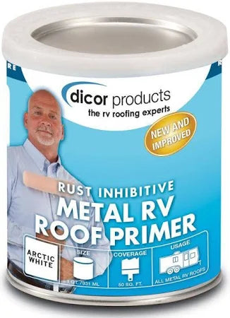 DICOR METAL RV Roof Primer RP MRRIP Q - Waterproof Sealant for RV Roof Repair & Maintenance - Ideal for Travel Trailers, Campers & Motorhomes