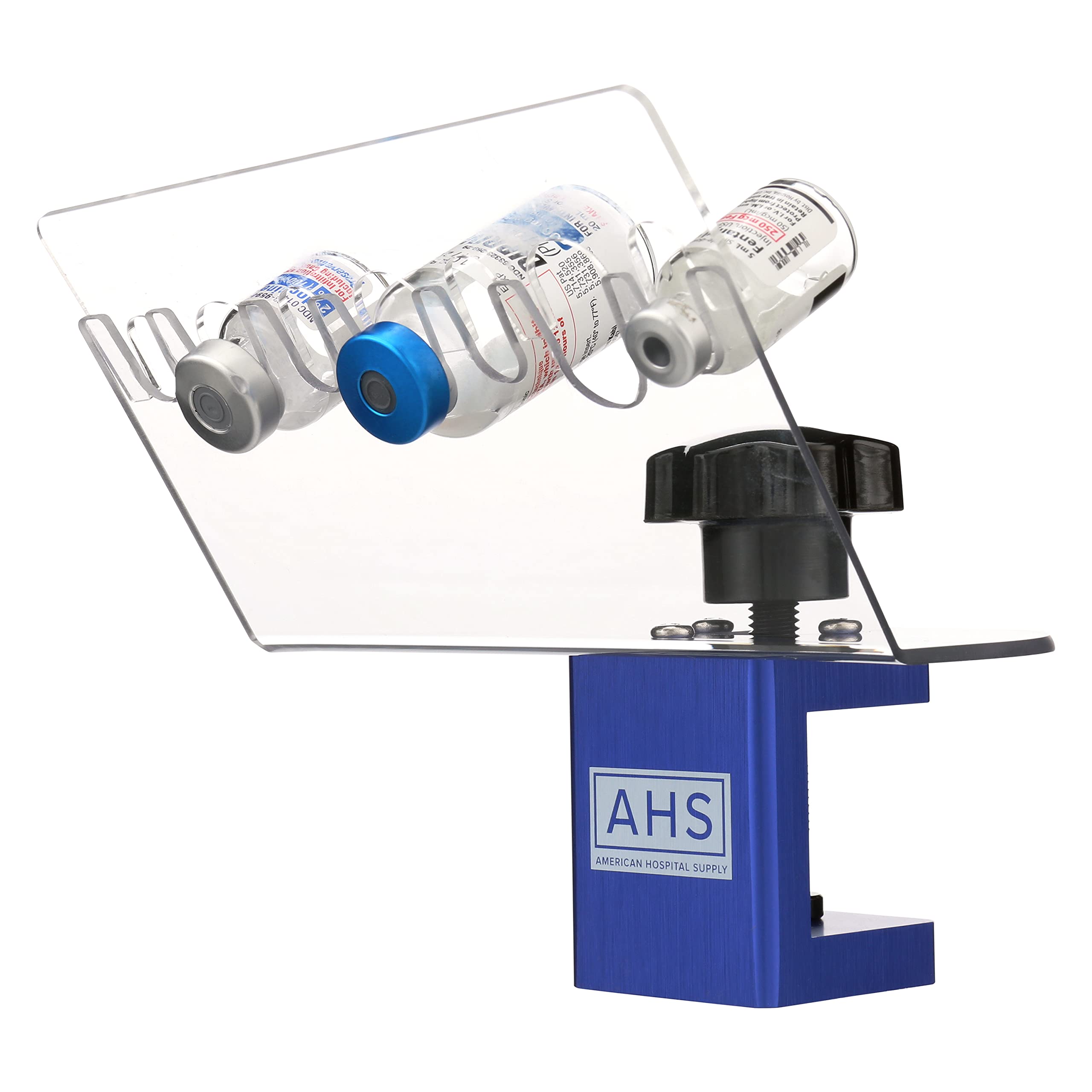 AHS American Hospital Supply Medicine Vial Holder - Hands-Free Mayo Stand Vial Organizer for Nurses & Doctors | Medical Lab, Pharmacy & Clinical Use