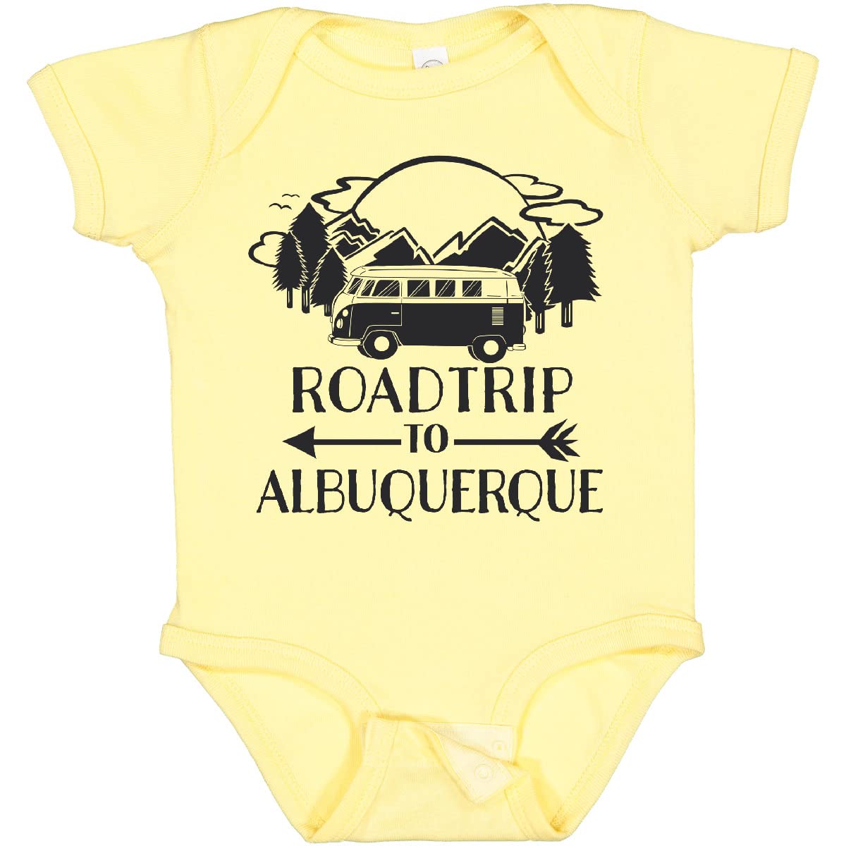 Inktastic Road Trip to Albuquerque Baby Bodysuit - Cute Travel-Themed Onesie for Infants & Toddlers | Perfect for Family Vacations, Road Trips & Photo Shoots
