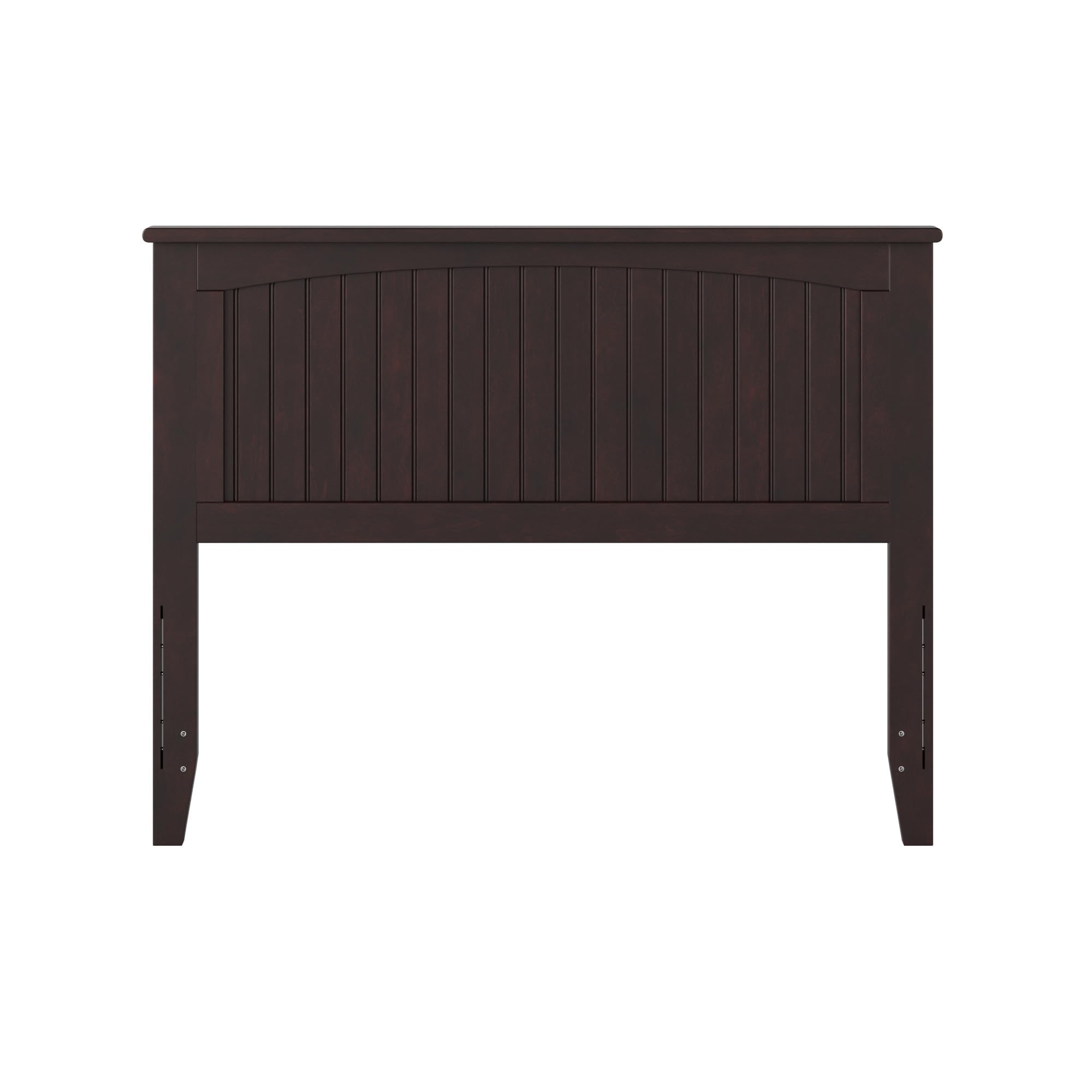 AFI Nantucket Full Size Headboard with USB Turbo Charger - Espresso Brown Wooden Bed Frame Headboard for Master Bedroom, Guest Room & Coastal Style Home Decor