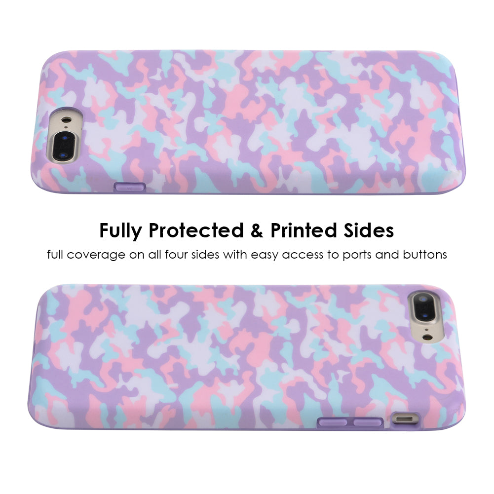 Cotton Candy Camo iPhone Case - Trendy Protective Cover for iPhone 12/13/14/15 - Soft Matte Finish, Slim Fit - Perfect for Everyday Use, Travel & Outdoor Activities