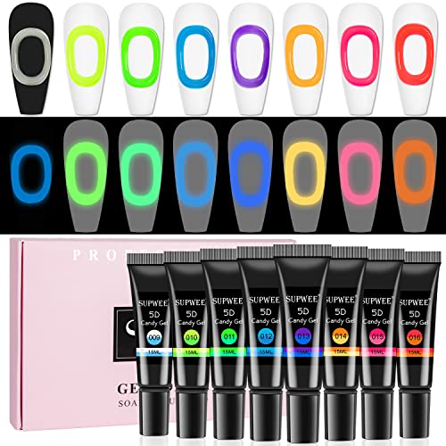 8 Colors Glow Dark