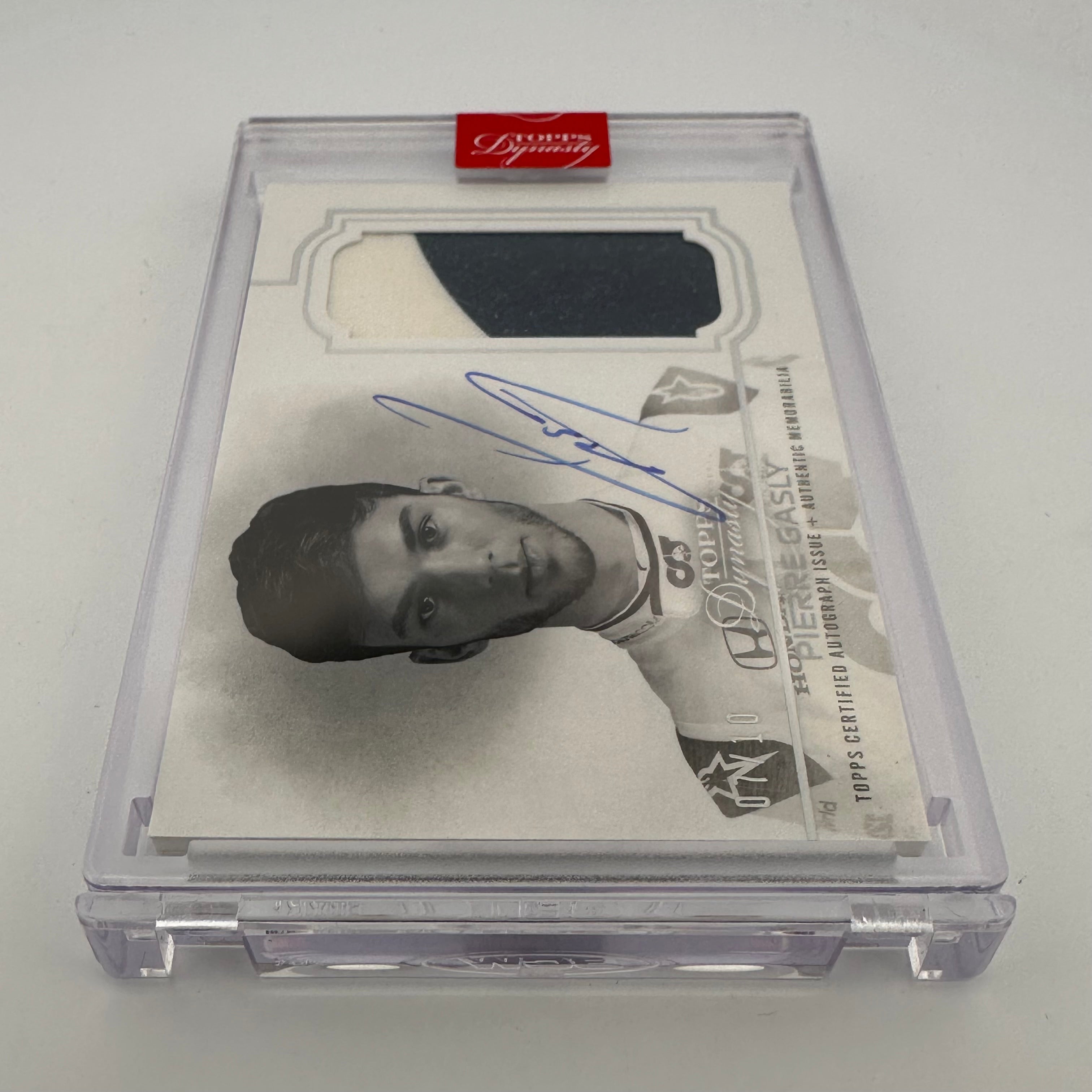 2020 Topps Dynasty F1 Pierre Gasly #DAP PG Silver Autograph Patch Card - Rare Collectible for Formula 1 Fans & Sports Memorabilia Enthusiasts (Perfect for Display, Trading, and Investment)
