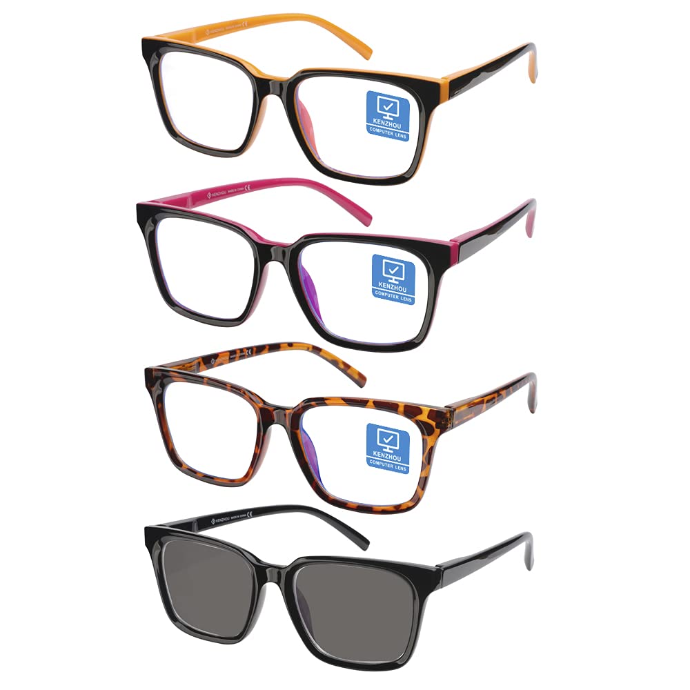 Blue Light Blocking Glasses for Computer & UV Protection Polarized Sunglasses - Anti Eye Strain for Women & Men - Perfect for Office Work, Gaming & Outdoor Activities