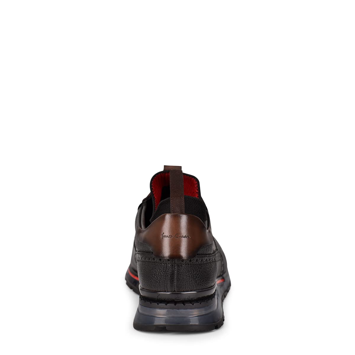 FRANCO CUADRA Men's Leather Sneakers - Premium Bovine Leather Lace-Up Shoes for Casual Wear, Walking & Everyday Comfort