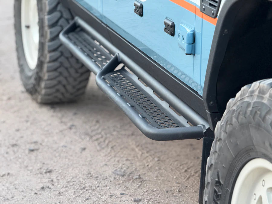 2023+ Ineos Grenadier Owl Tubular Side Step Sliders - Heavy Duty Off-Road Running Boards for Adventure & Truck Accessories