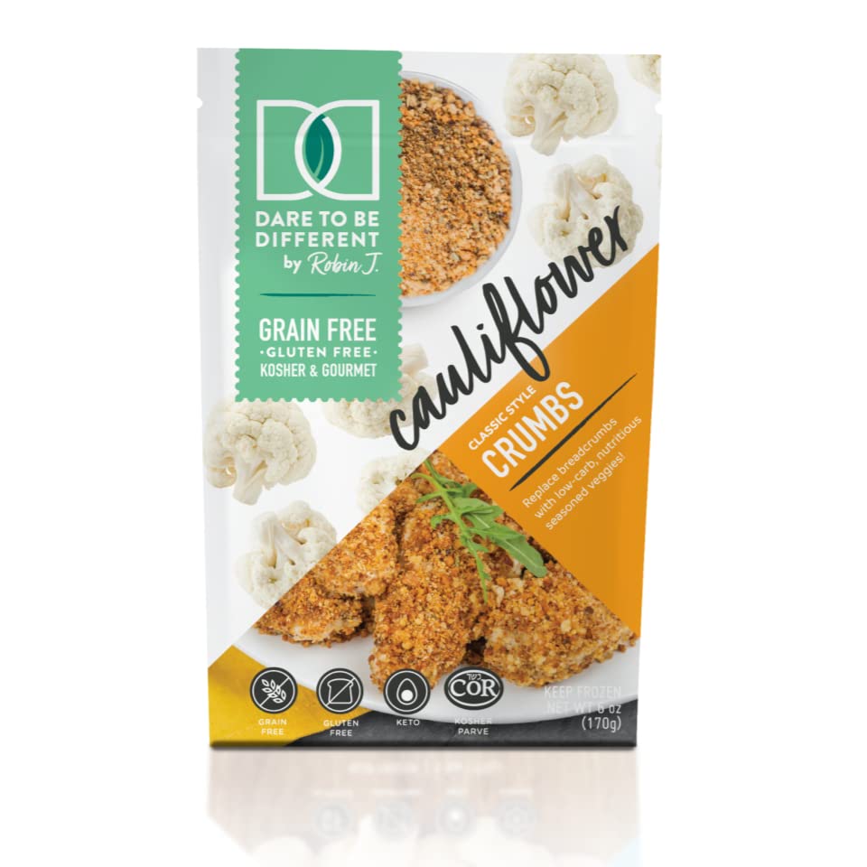 Keto Bread Crumbs - Gluten-Free, Low Carb, Sugar-Free, Paleo-Friendly, No Pork Panko - Healthy Kosher Cauliflower Breadcrumbs Substitute (6oz) - Perfect for Baking, Frying & Coating Chicken/Fish