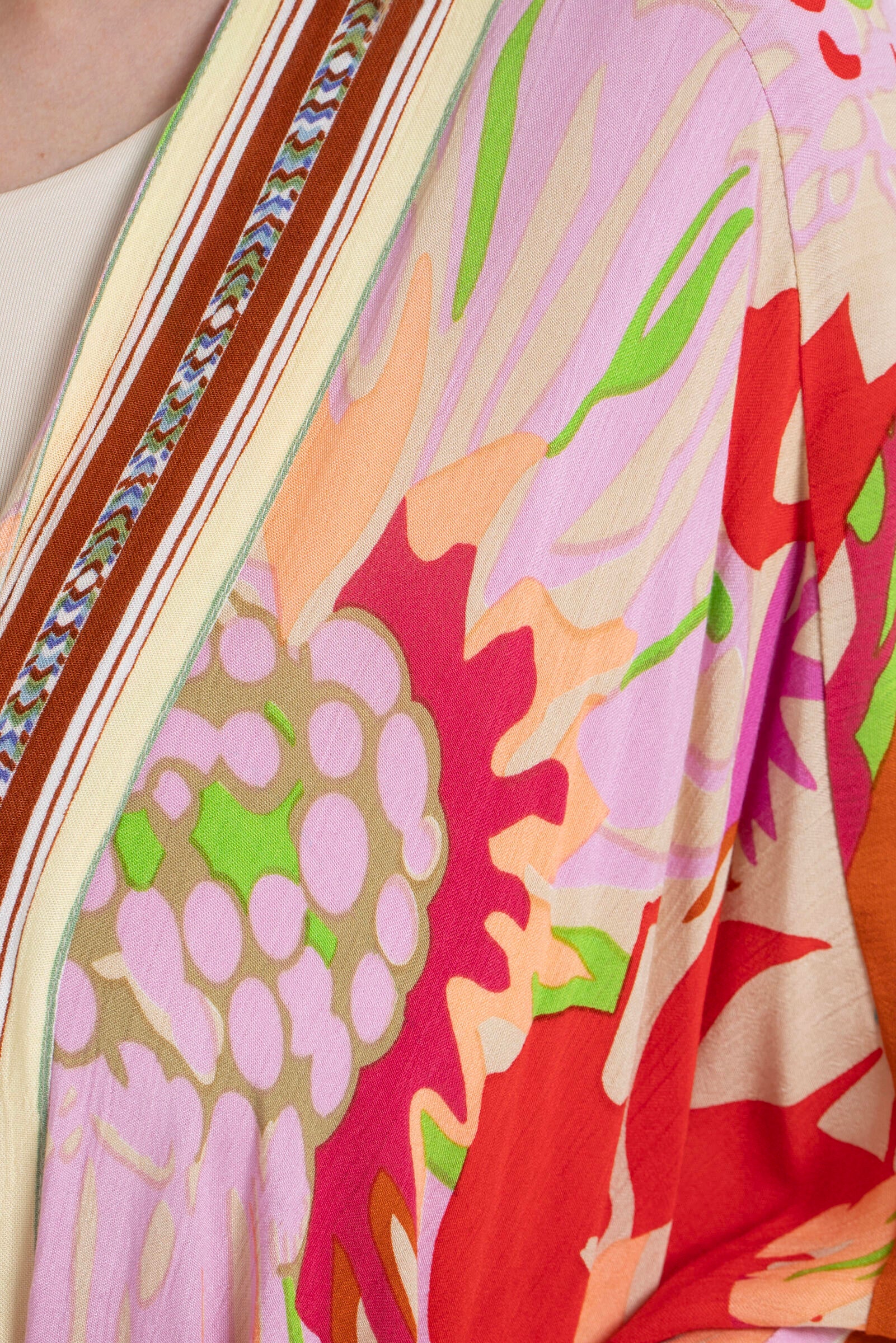 Floral Kimono with Wing Sleeves - Elegant Boho Cover Up for Women | Perfect for Beach, Pool, or Summer Outfits