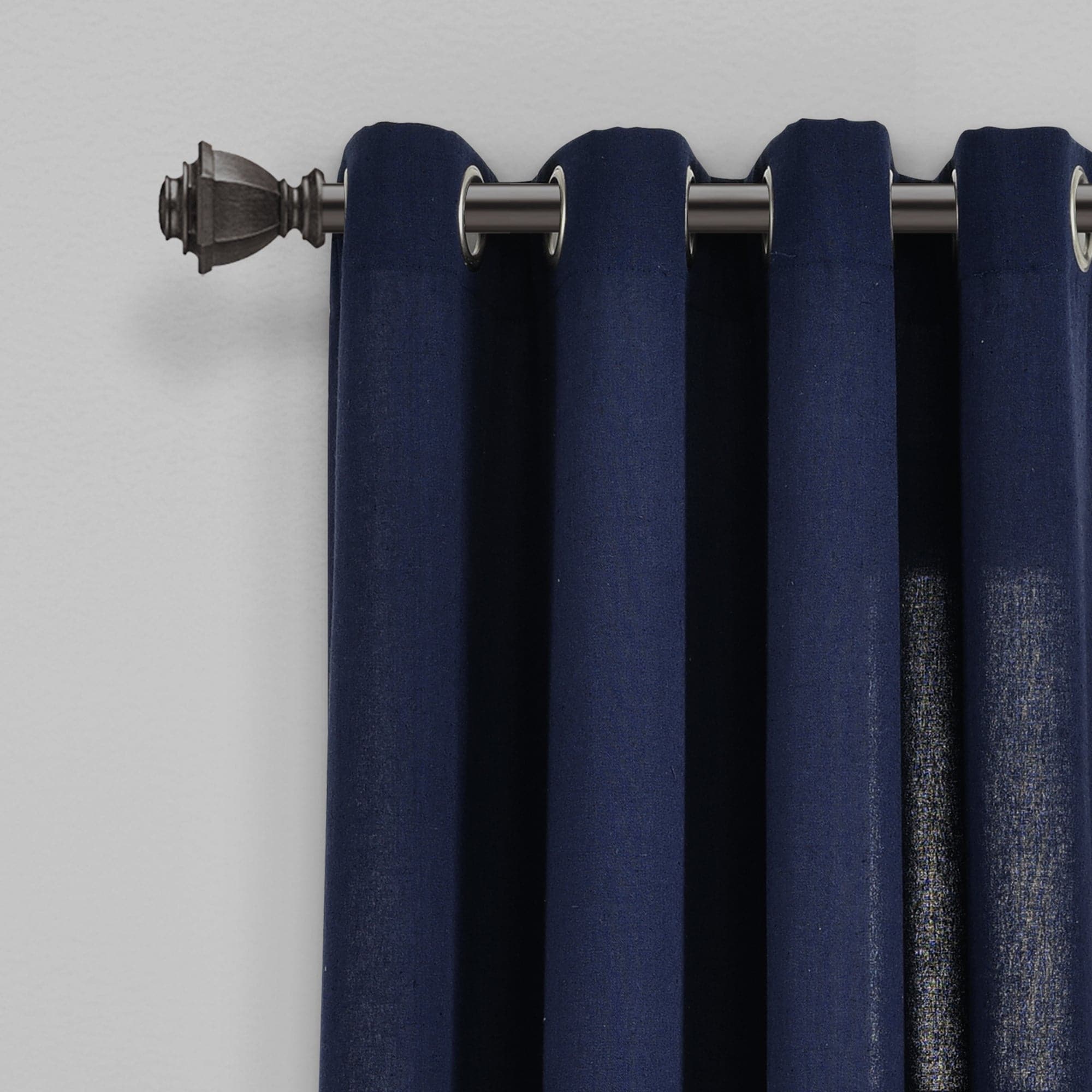 Premium Faux Linen Grommet Window Curtain Panels Set - Blackout Thermal Insulated Drapes for Living Room & Bedroom - Elegant Home Decor for Modern Houses