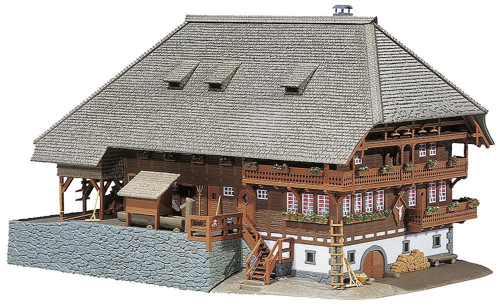 Faller 130366 HO Scale Forest Farmyard Building Kit - Perfect for Model Train Layouts & Diorama Displays