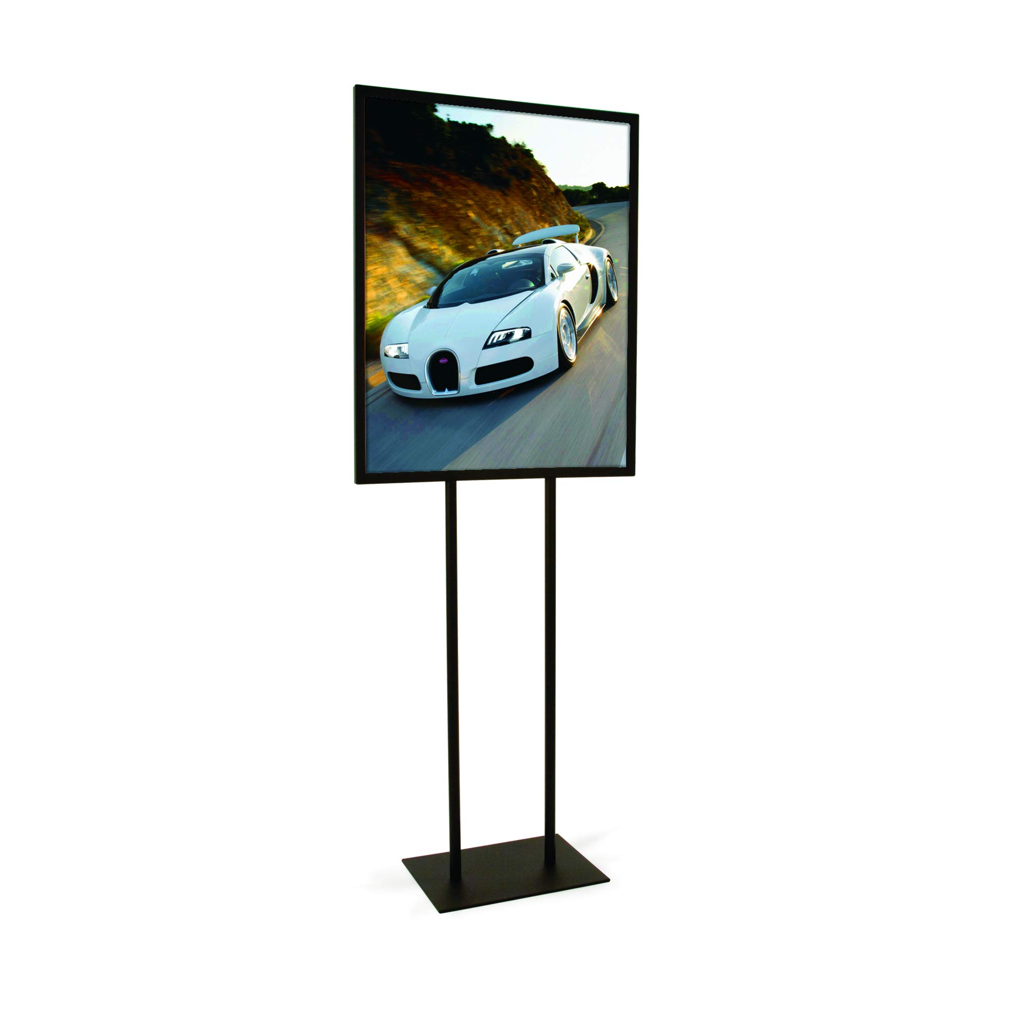 Gloss Black Sign Holder 22