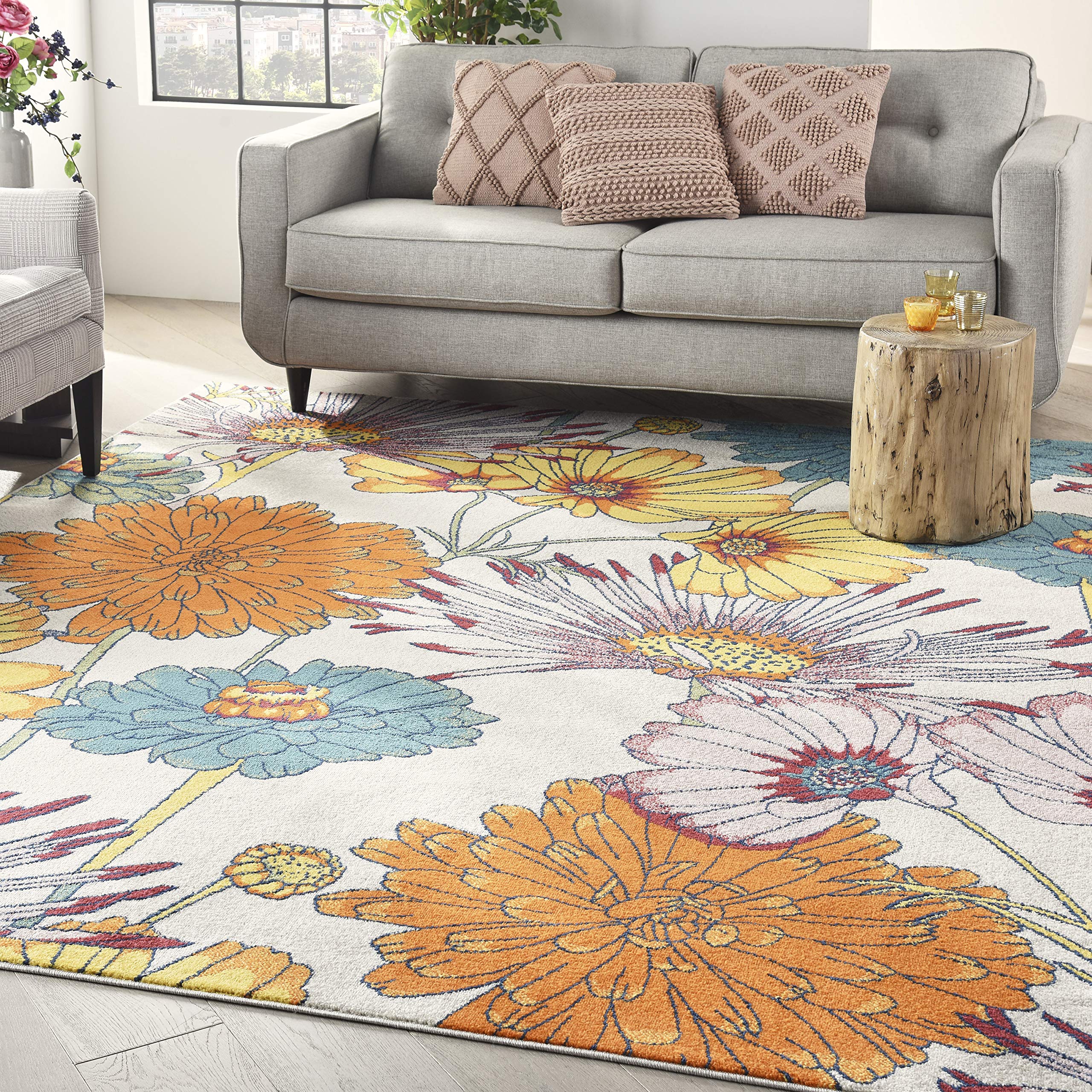 Nourison Allur Ivory Multicolor 7'10