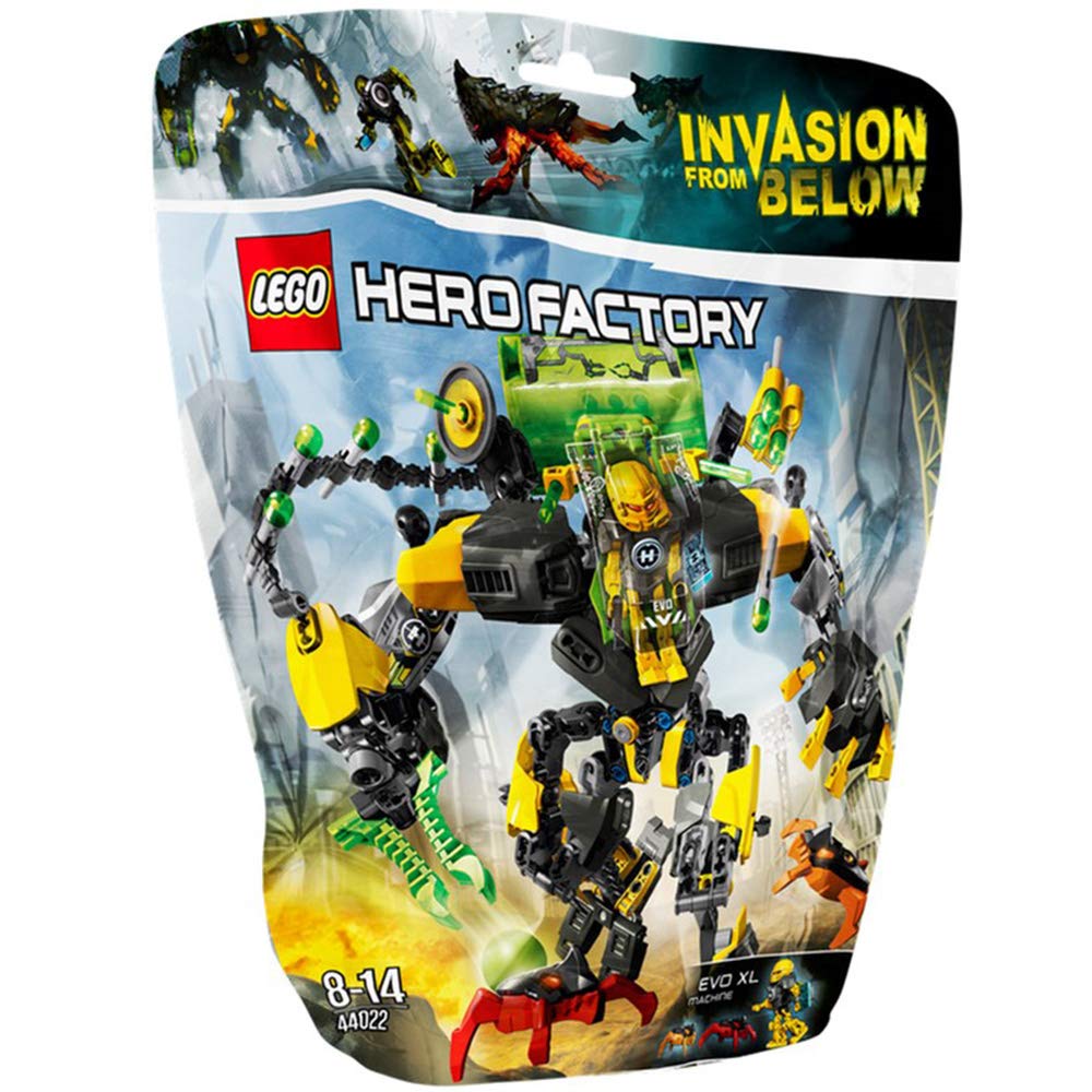 LEGO Hero Factory 44022: Evo XL Machine Building Set - STEM Educational Toy for Kids Ages 8-12 | Creative Construction Play for Boys & Girls | Birthday Gift Idea for Young Builders