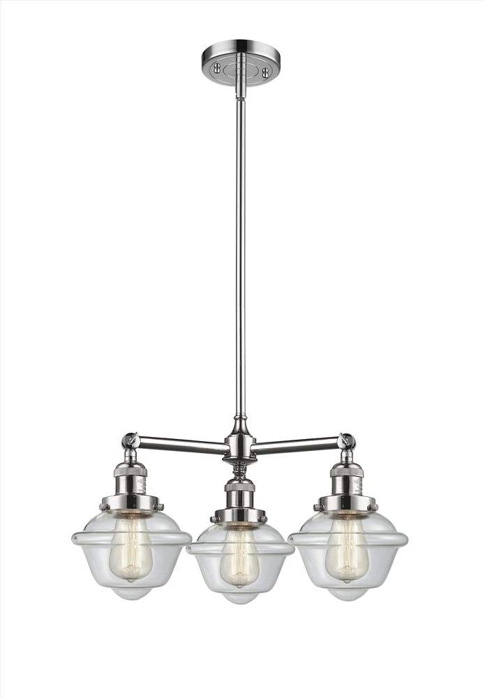Innovations 207-Piece 3-Light Modern Chandelier in Polished Chrome - Perfect for Dining Room, Bedroom, and Foyer Lighting