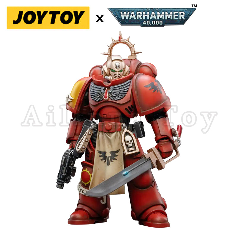 JOYTOY 1/18 Warhammer 40K Blood Angels Primaris Lieutenant Tolmeron Action Figure - Collectible Model for Tabletop Gaming & Display