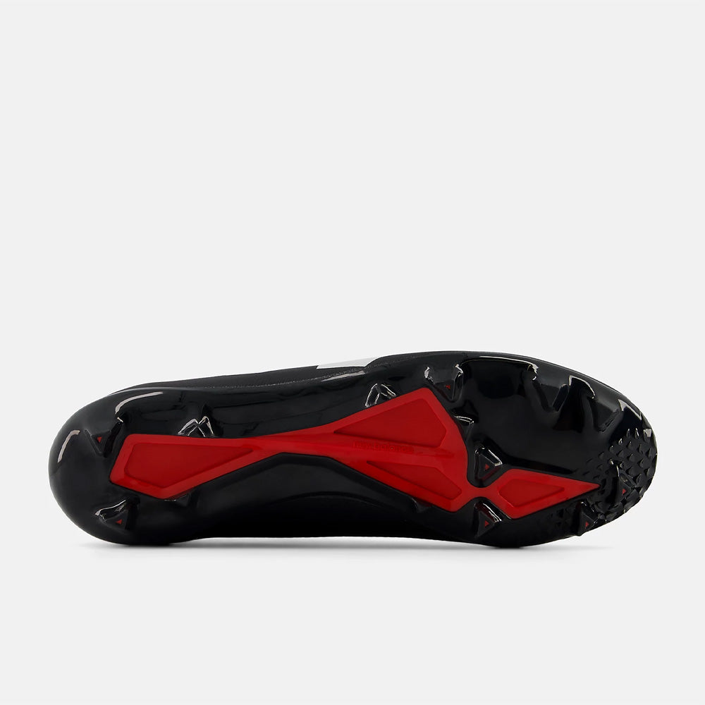 New Balance Furon Dispatch V7+ FG Football Cleats for Men - Lightweight Soccer Shoes for Speed & Agility (Black/White) - Perfect for Turf Matches & Training Sessions