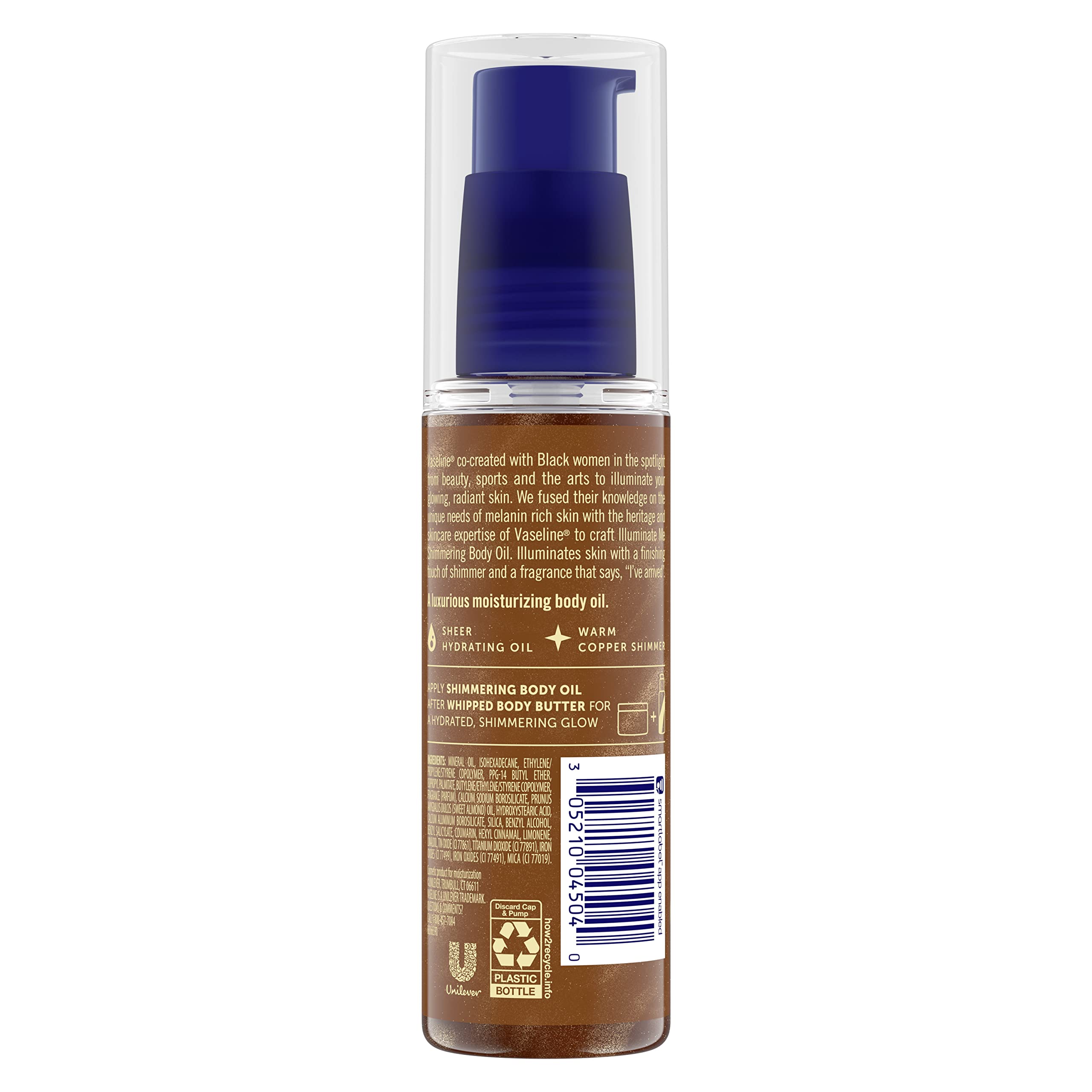 Vaseline Illuminate Me Shimmering Body Oil 3-Pack (3.3 Oz Each) – Travel-Friendly Moisturizing Glow Oil for Melanin-Rich Skin – Perfect for Summer, Vacations & Special Occasions