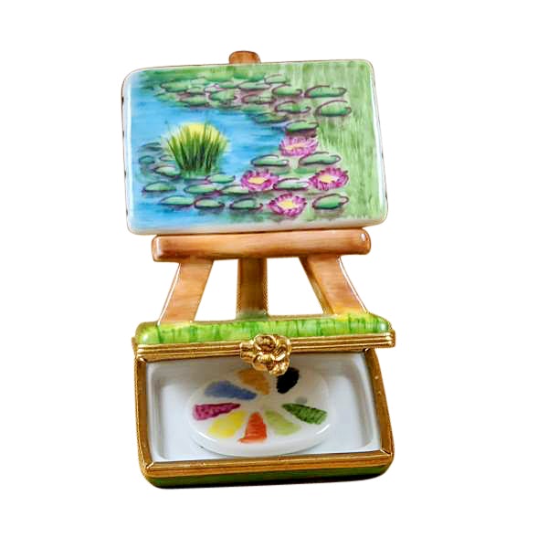 Monet's Water Lilies Limoges Box - Hand-Painted Limoges Porcelain Collectible - Perfect for Home Decor, Gift Giving & Art Lovers