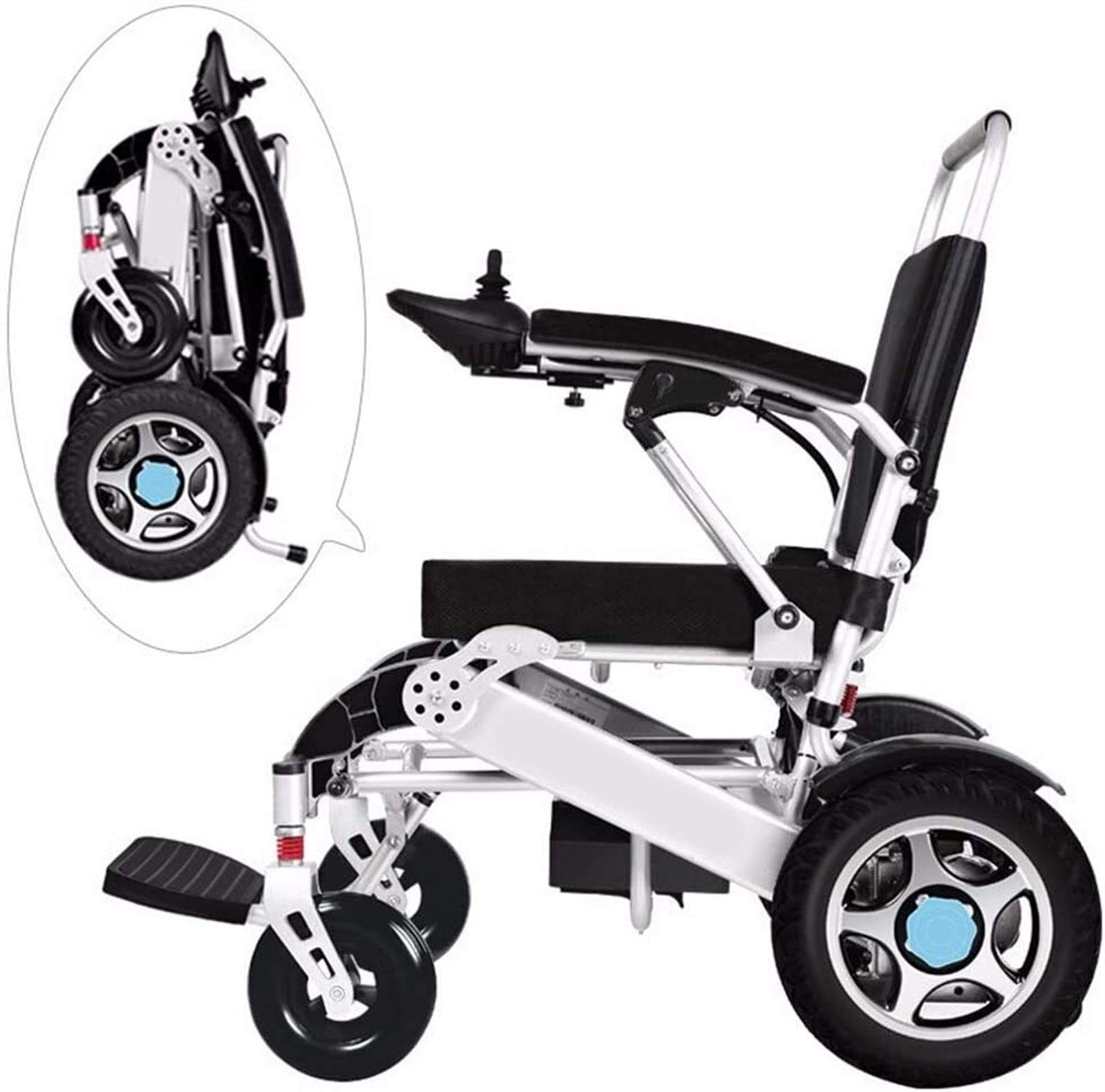 Best Electric Wheelchair for Adults & Seniors - Lightweight Folding Power Wheelchair with Large Wheels - Mobility Scooter for Disabled & Elderly - Perfect for Indoor & Outdoor Use, Travel, Shopping & Daily Activities