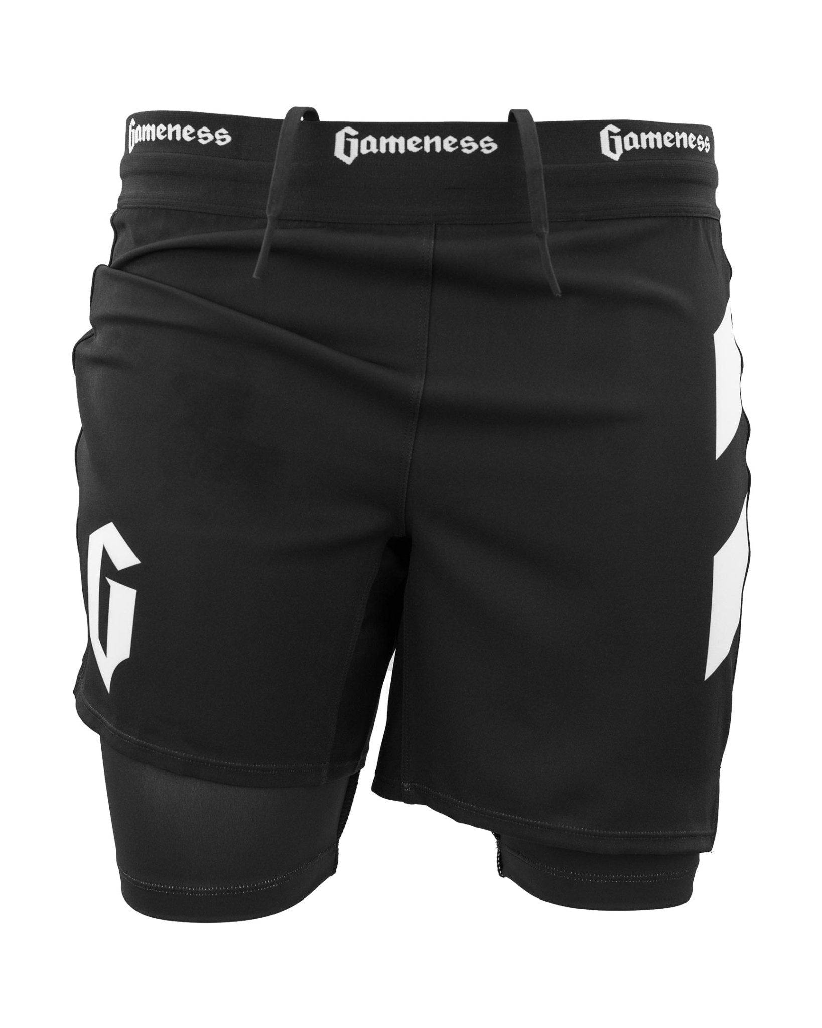 Gameness Men's Pulse Lined Pro Grappling Shorts - MMA BJJ Training & Competition Fight Shorts for Grapplers