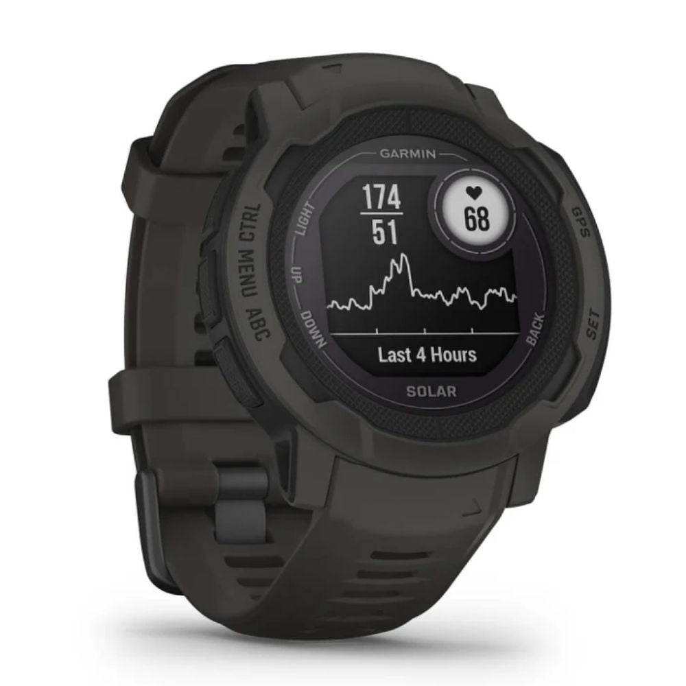 Garmin Instinct 2 Solar Smartwatch with SOS Detection - Rugged GPS Watch for Outdoor Adventures, Hiking & Fitness Tracking