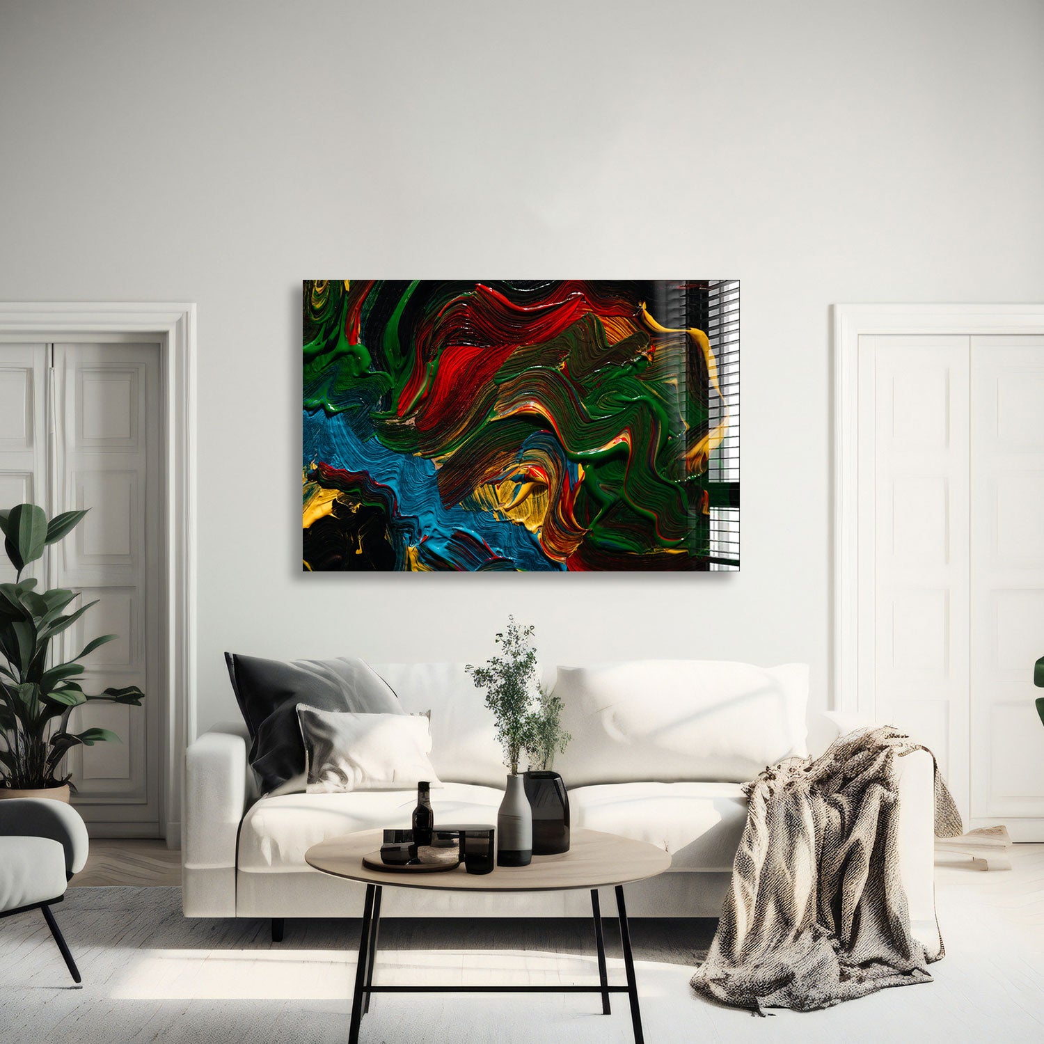 Vibrant Abstract Painting - Modern Wall Art for Living Room, Bedroom & Office Decor