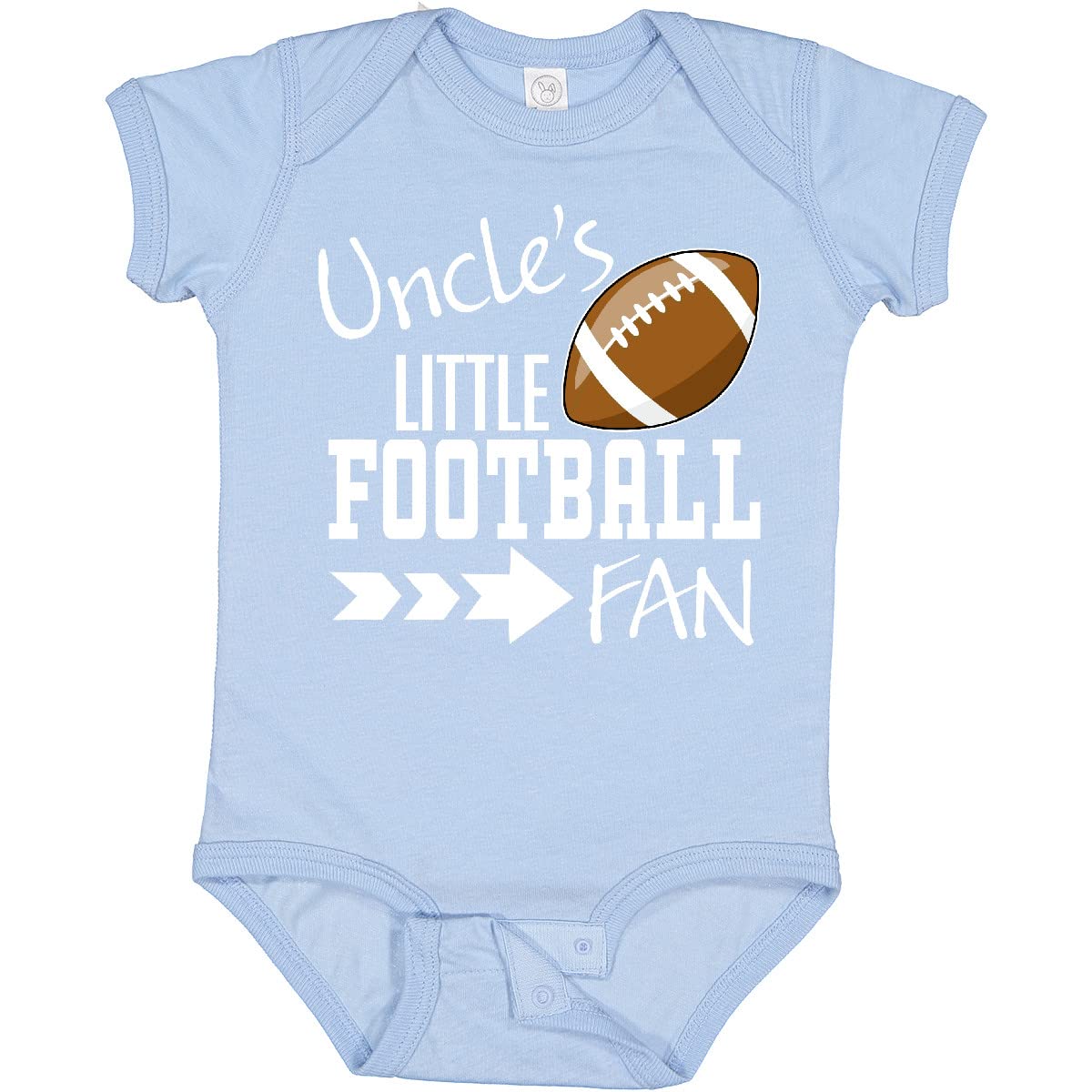 Inktastic Uncle's Little Football Fan Baby Bodysuit - Cute Infant Football Onesie for Boys & Girls - Perfect for Game Day, Family Photos & Football Themed Parties
